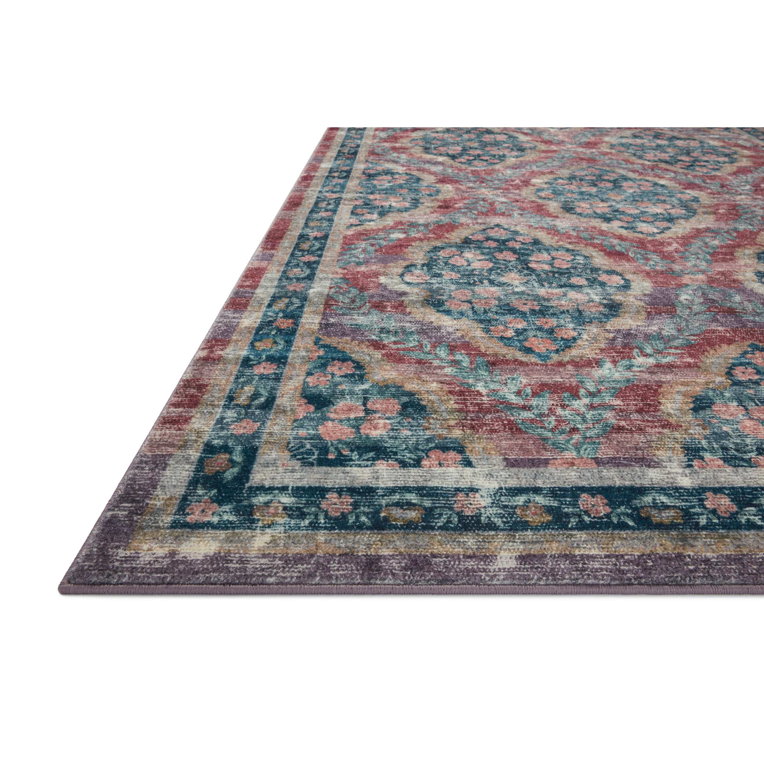 Rifle Paper Co. x Loloi Rug Courtyard COU-02, Chateau Red - Image 3