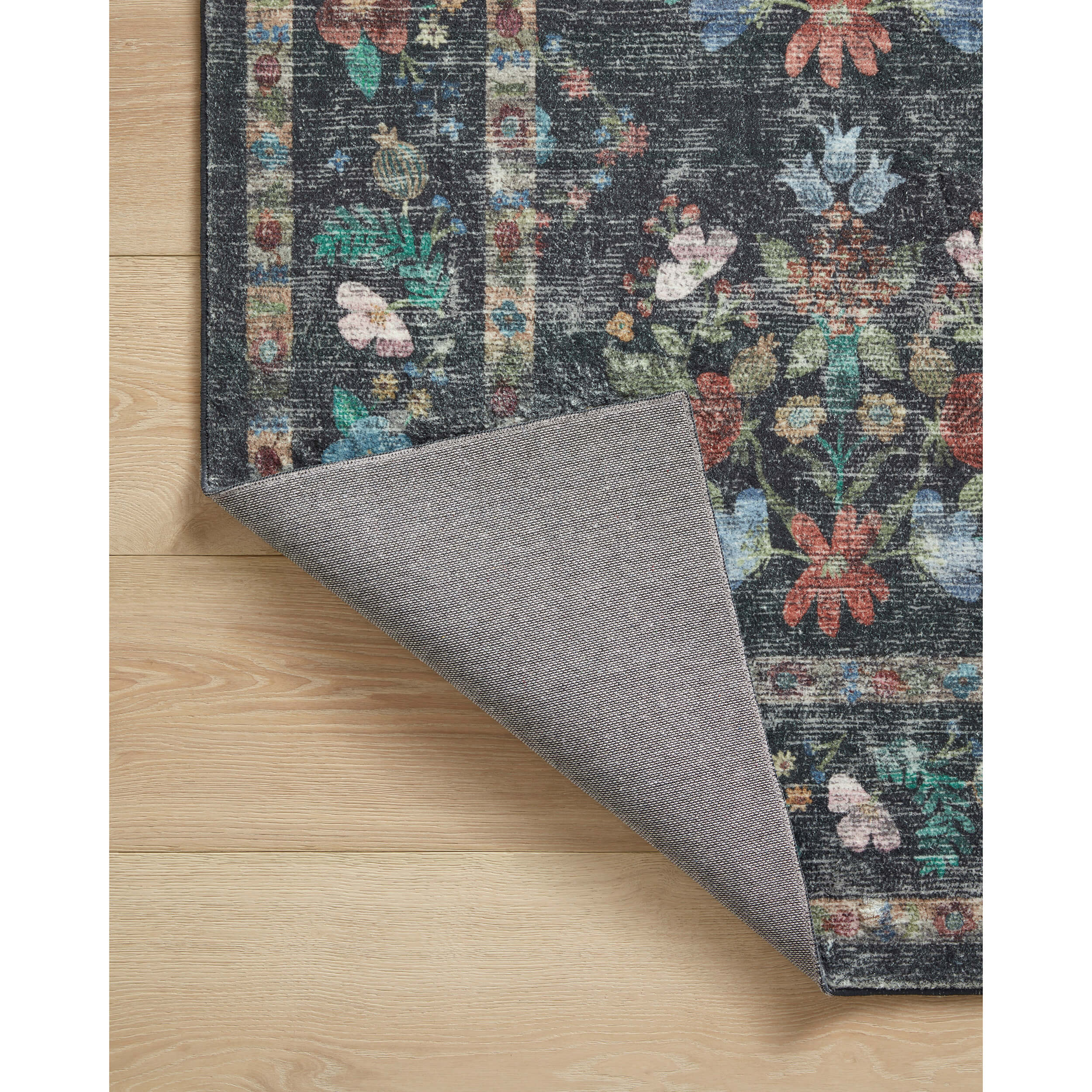 Rifle Paper Co. x Loloi Rug Courtyard COU-04, Seville Charcoal - Image 5