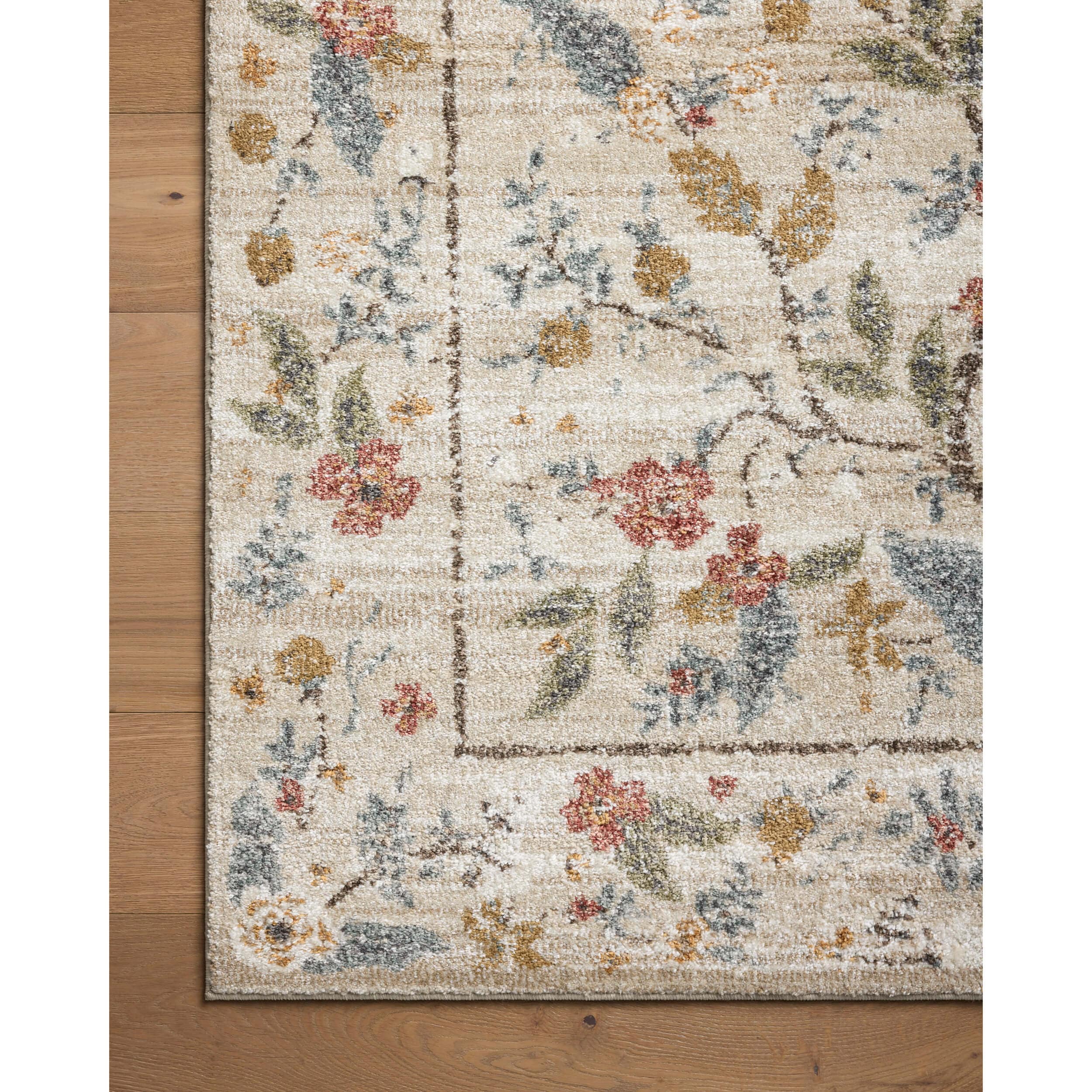 Rifle Paper Co. x Loloi Rug Laurel LAU-05, Peacock Garden Cream - Image 5