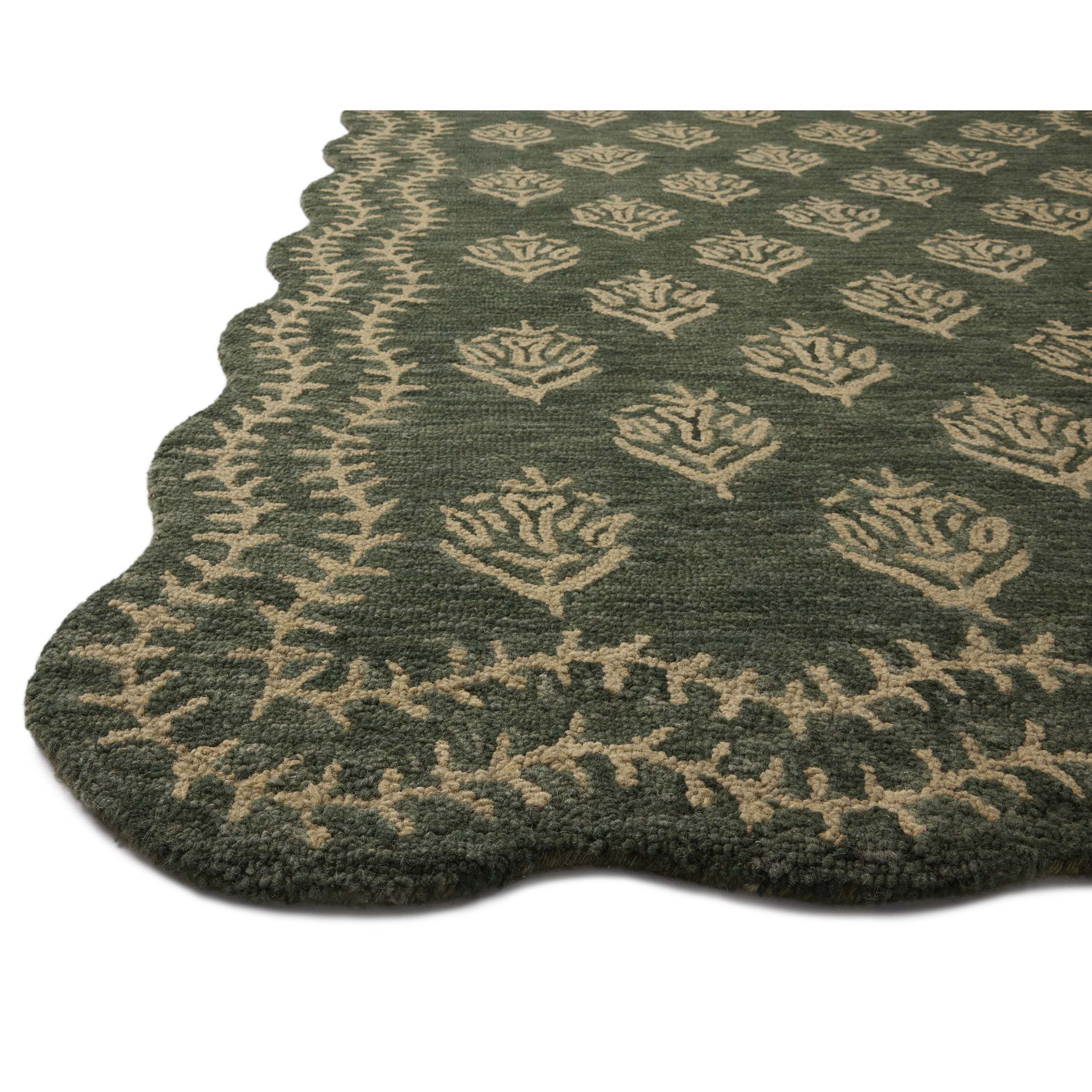 Rifle Paper Co. x Loloi Rug Lisette LST-01, Forest/Oatmeal - Image 2