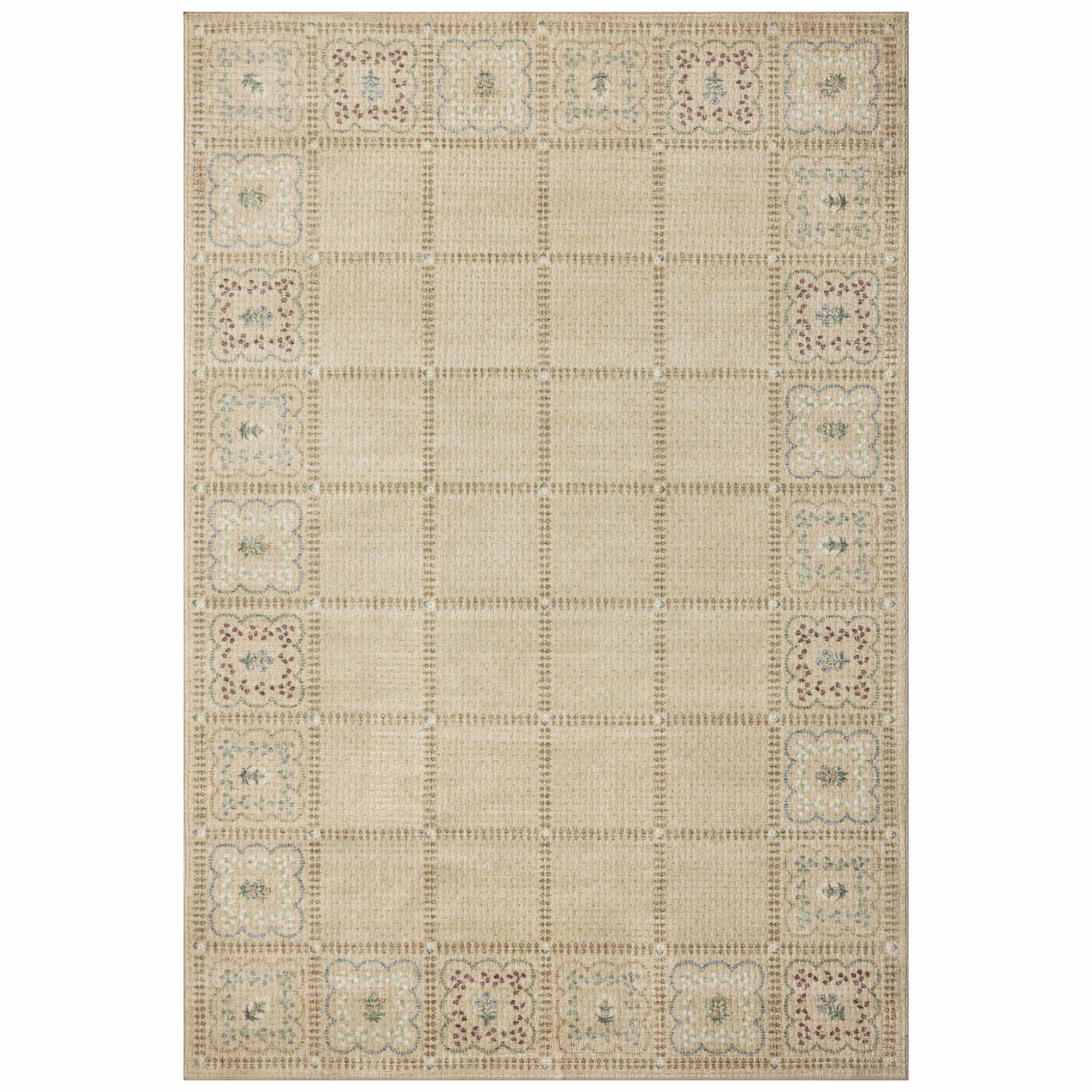 Rifle Paper Co. x Loloi Rug Orchard ORH-05, Natural/Multi
