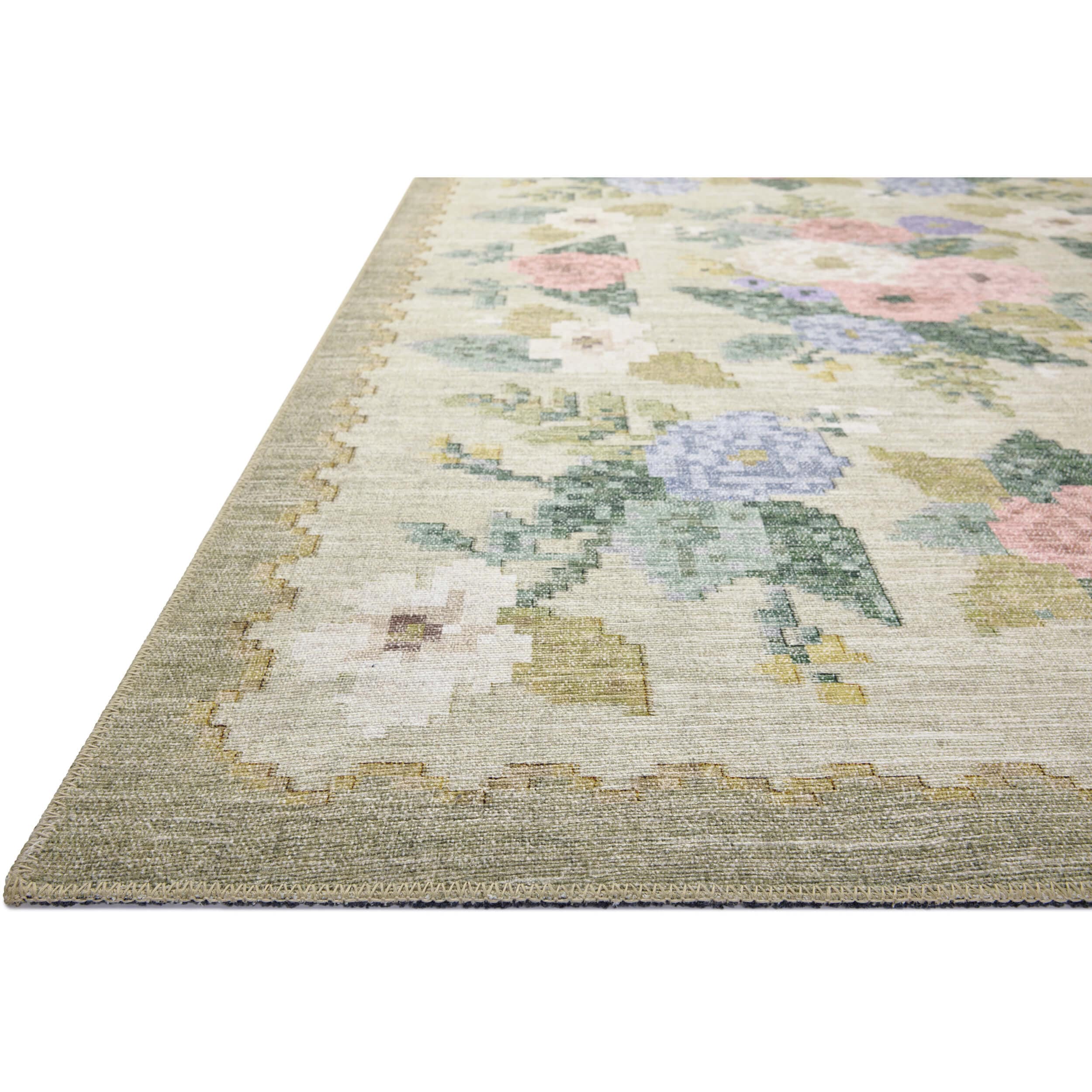 Rifle Paper Co. x Loloi Rug Rosa RSA-02, Antique Rose Cream - Image 2