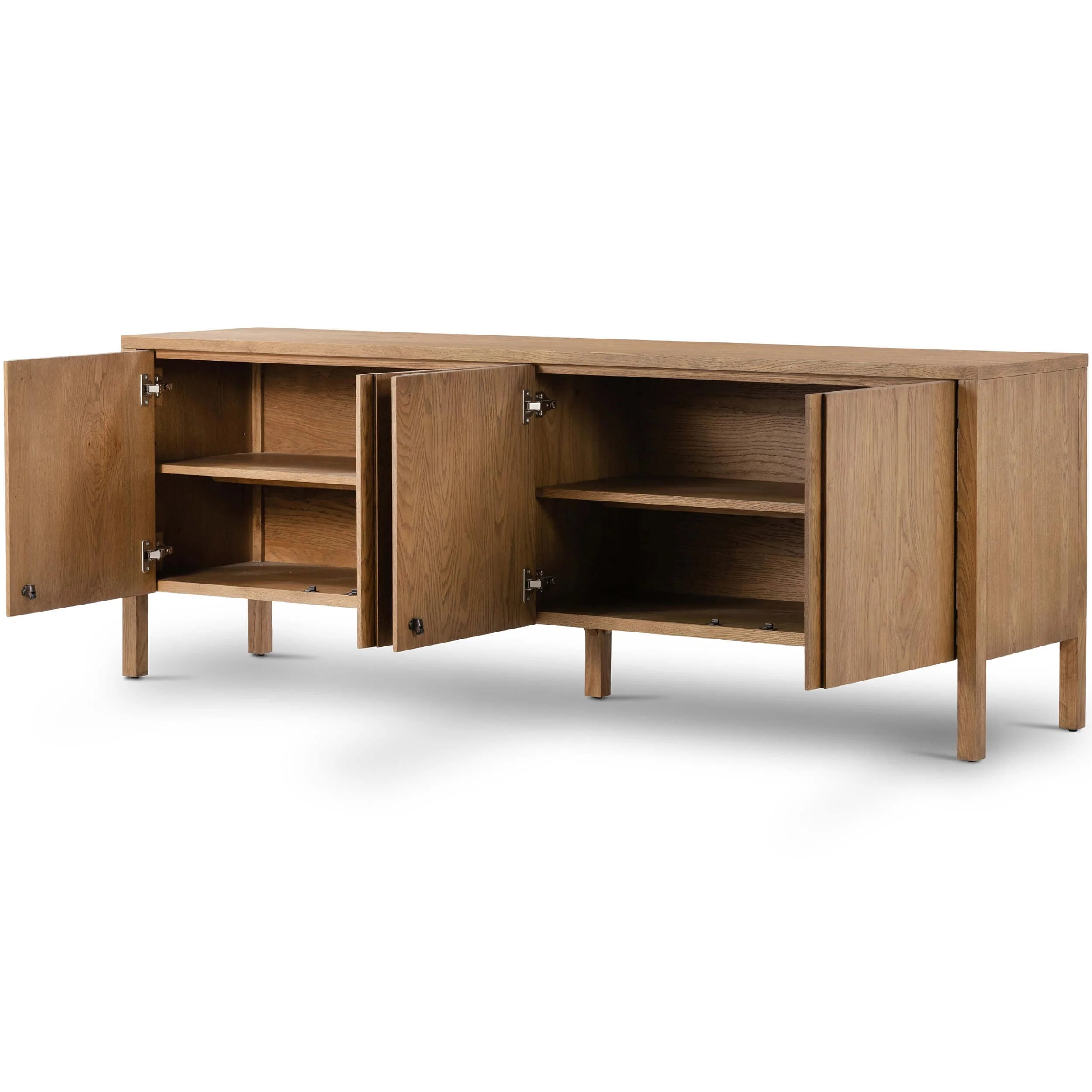 Riggs Media Console, Amber Oak by Four Hands - Image 5