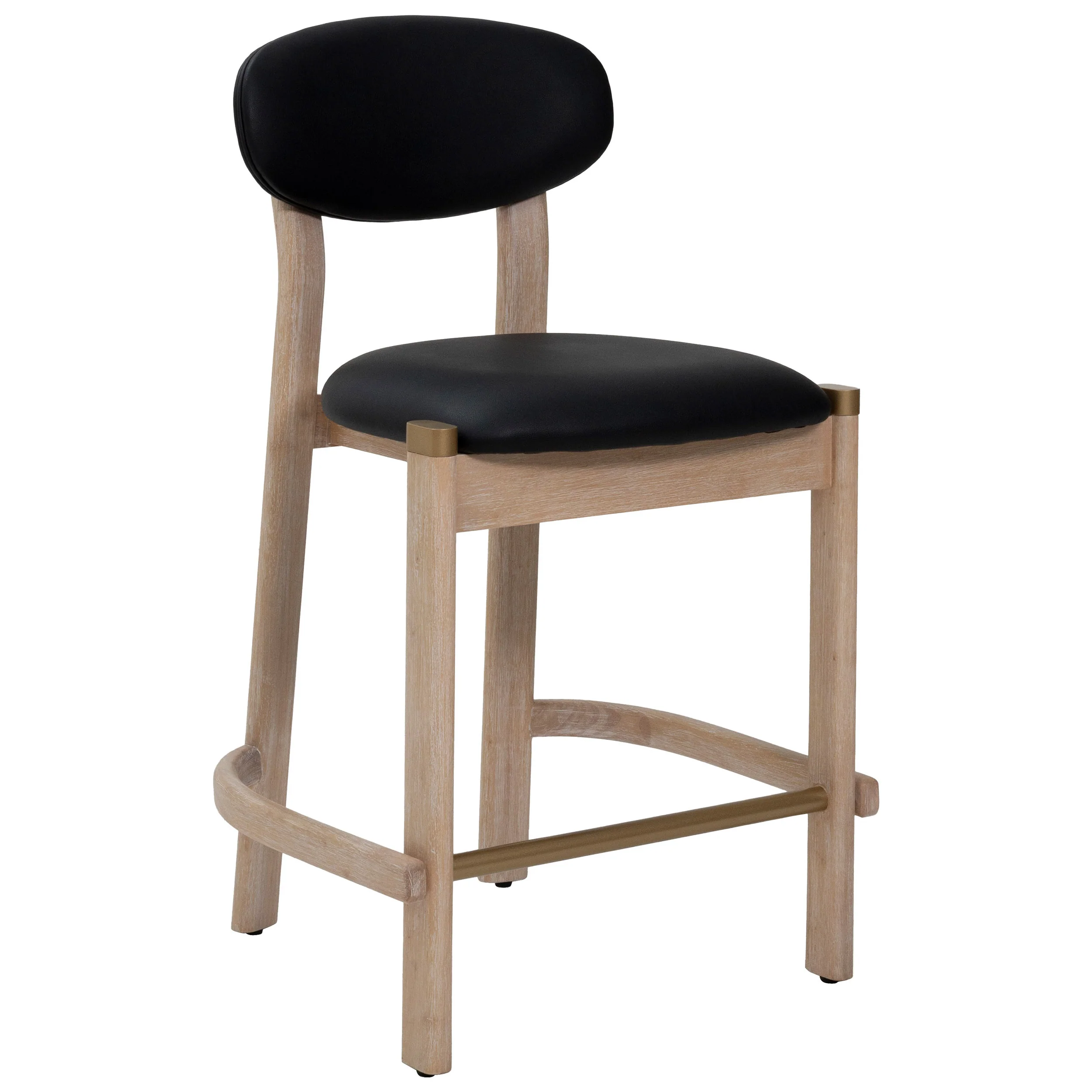 Rilou Bar & Counter Stool, Black/Natural