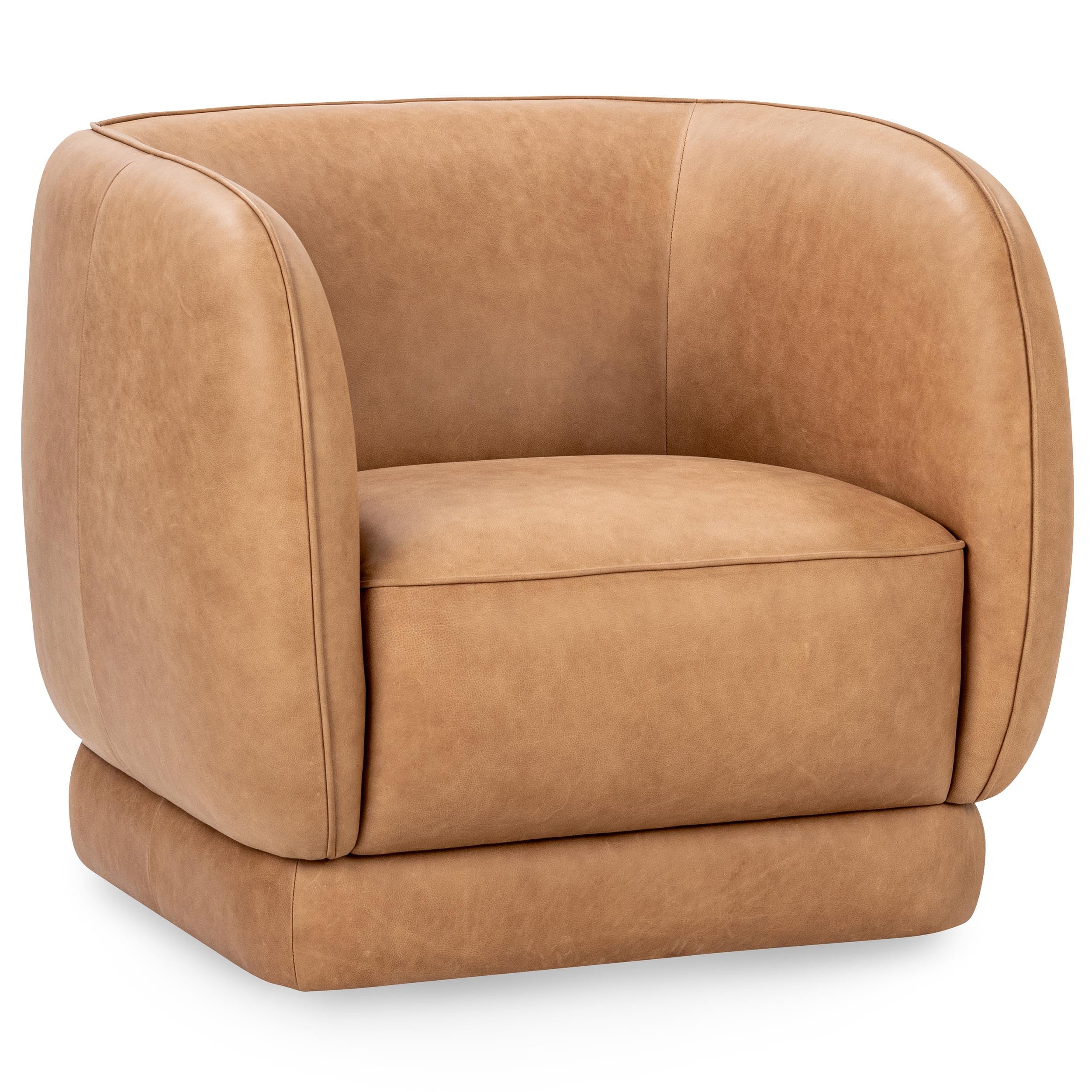 Rinner Leather Chair, Tan