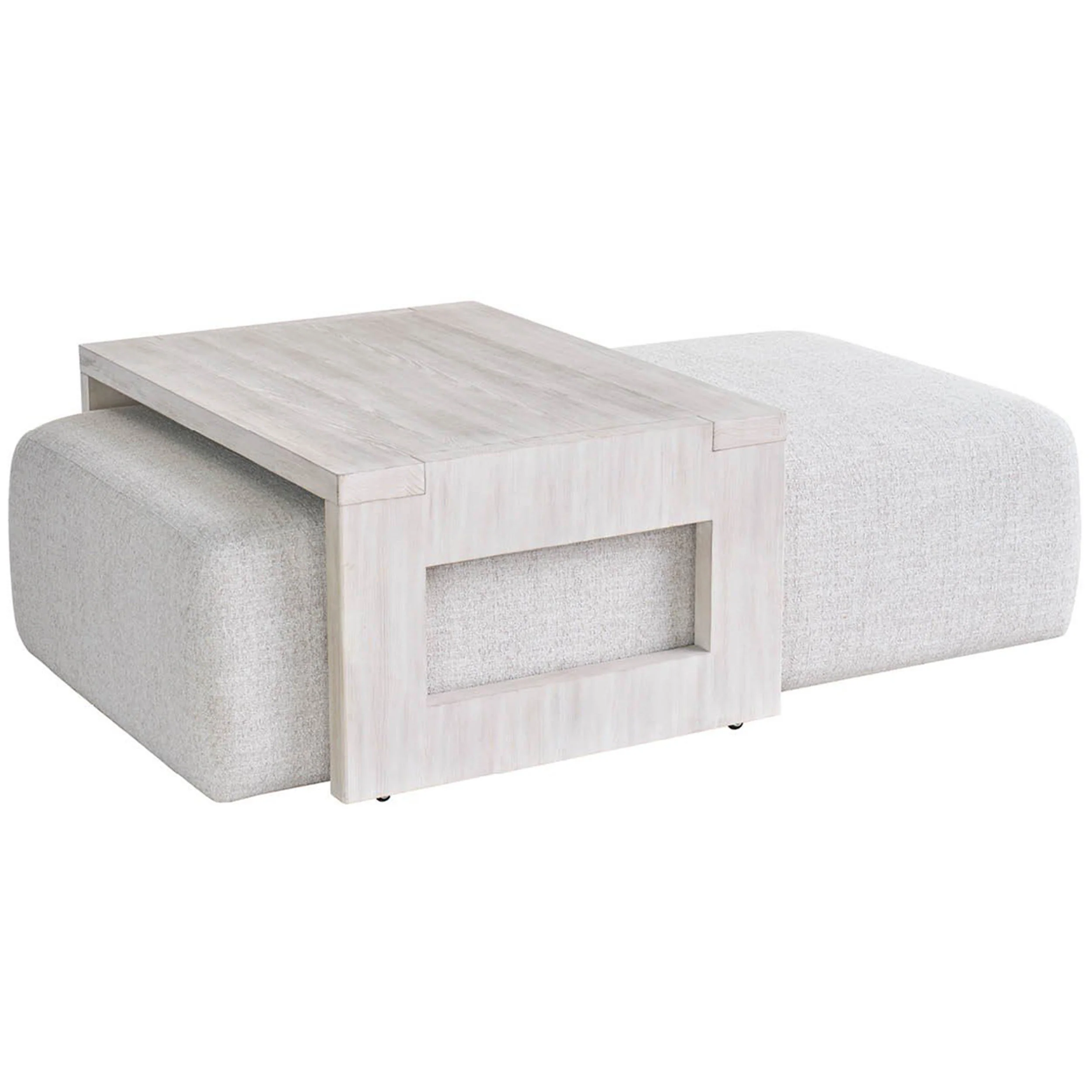 Dwell Nesting Cocktail Ottoman, River Rock