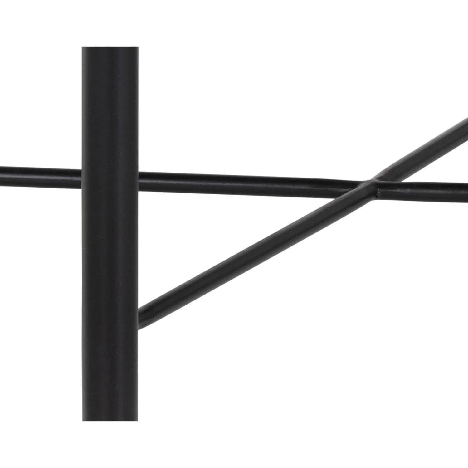 Riz Leather Stool, Black - Image 5