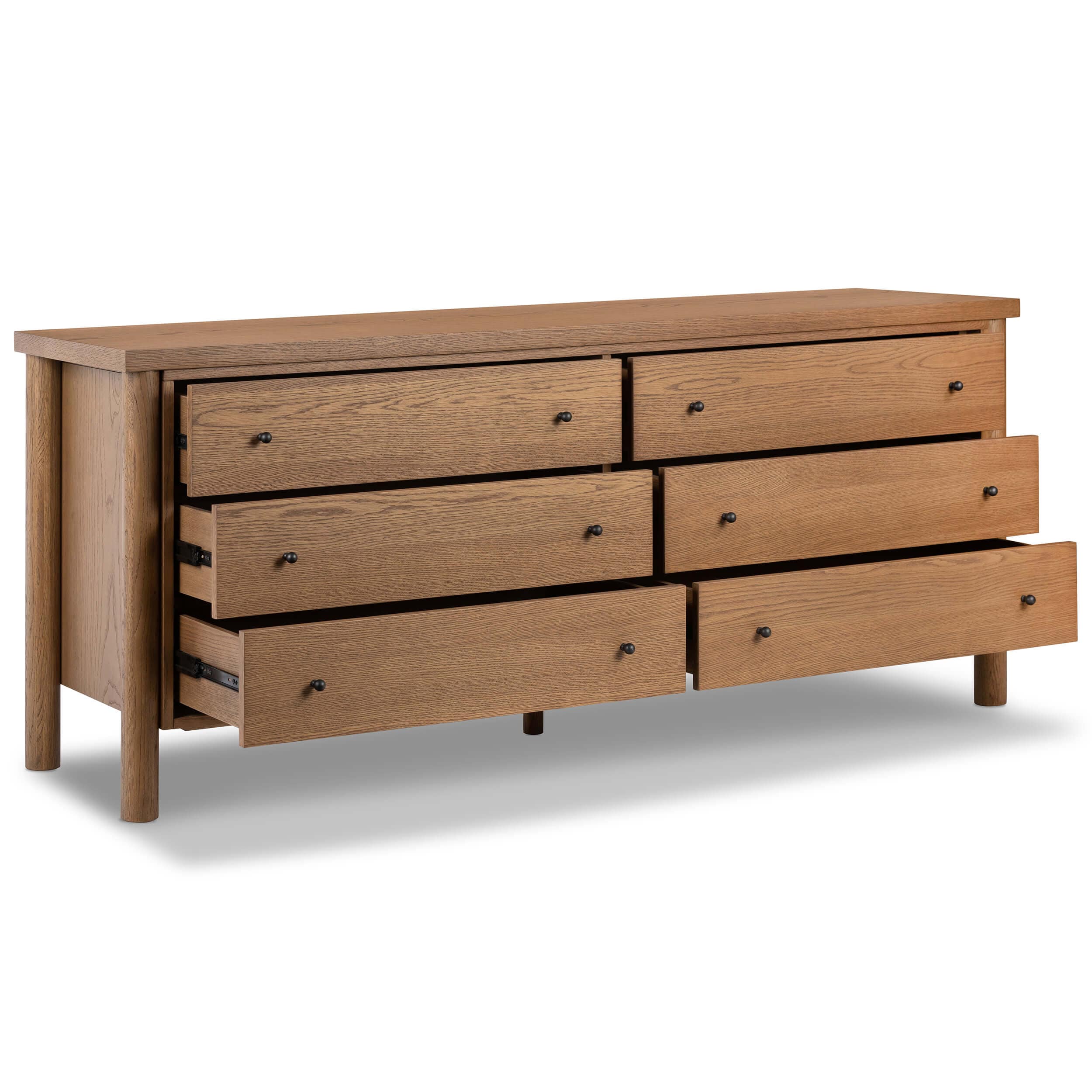 Roark 6 Drawer Dresser, Amber by Four Hands - Image 4