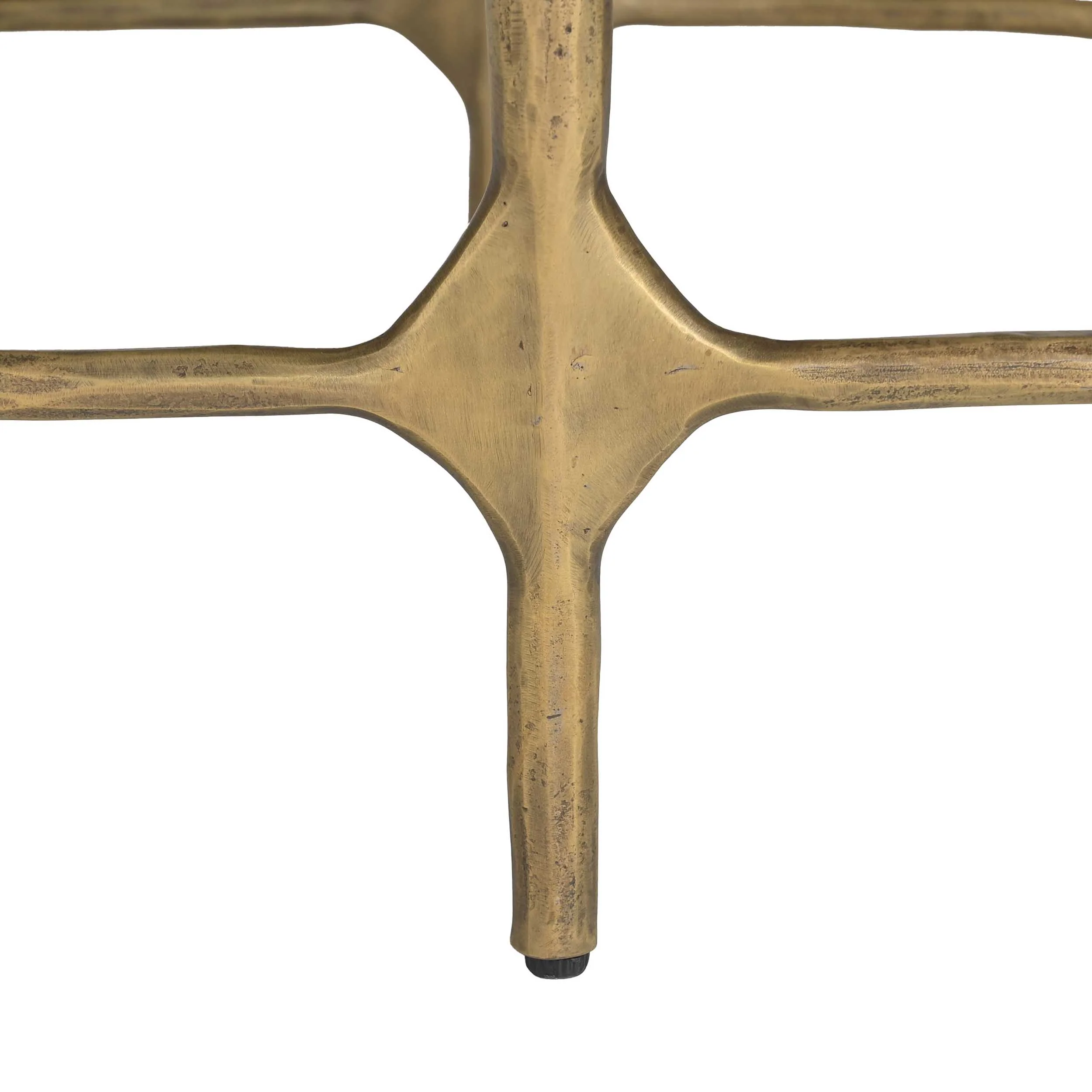 Rochester Coffee Table, Beige/Brass - Image 7