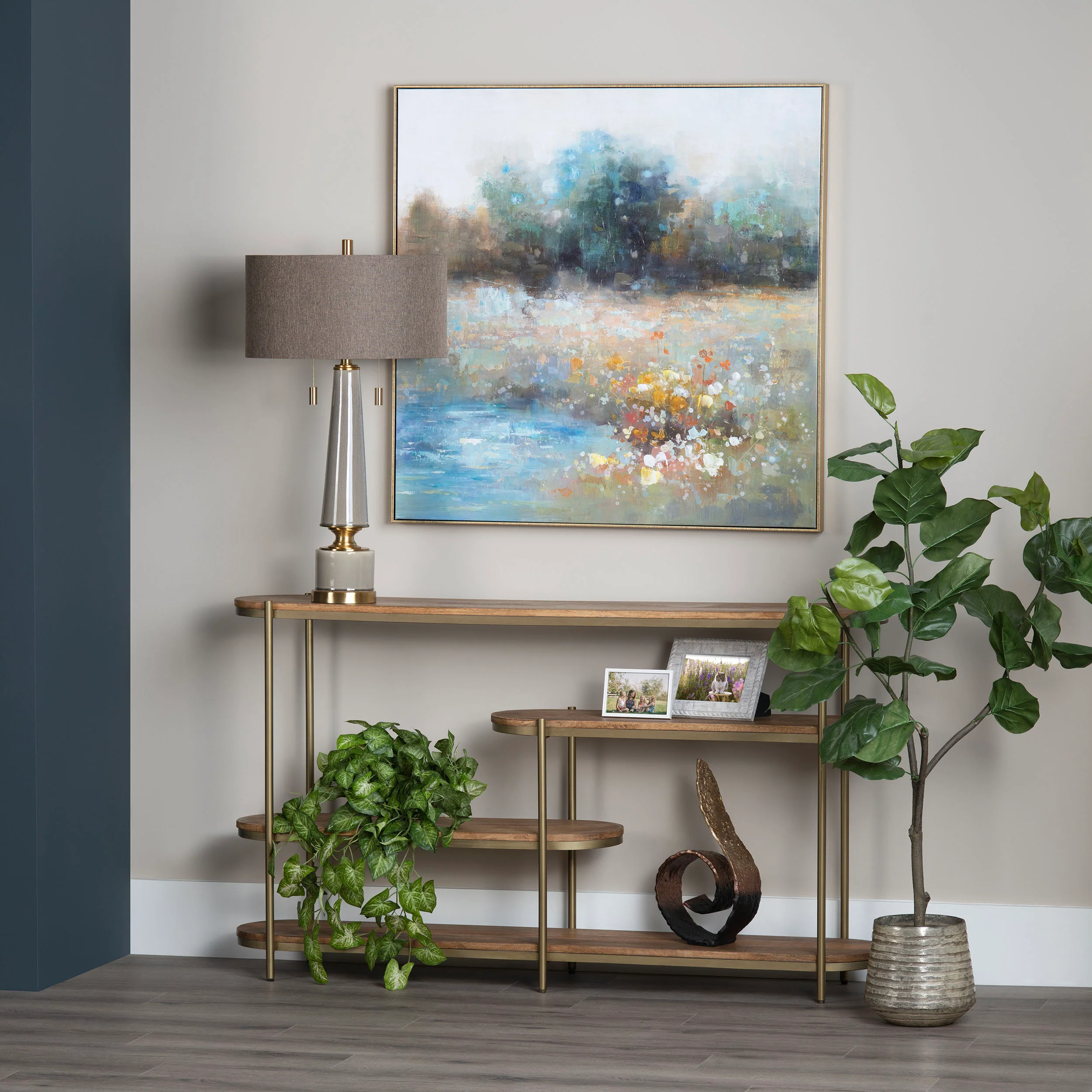 Rockwell Console Table, Brown - Image 4
