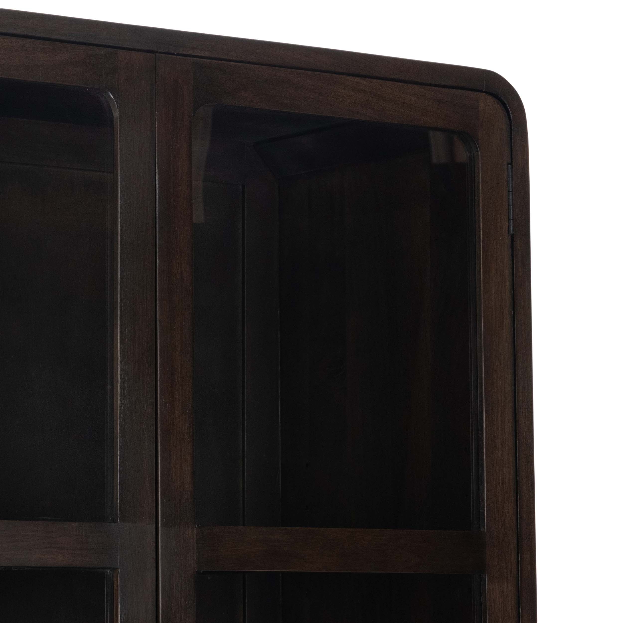 Rogers Tall Cabinet, Dark Brown - Image 4