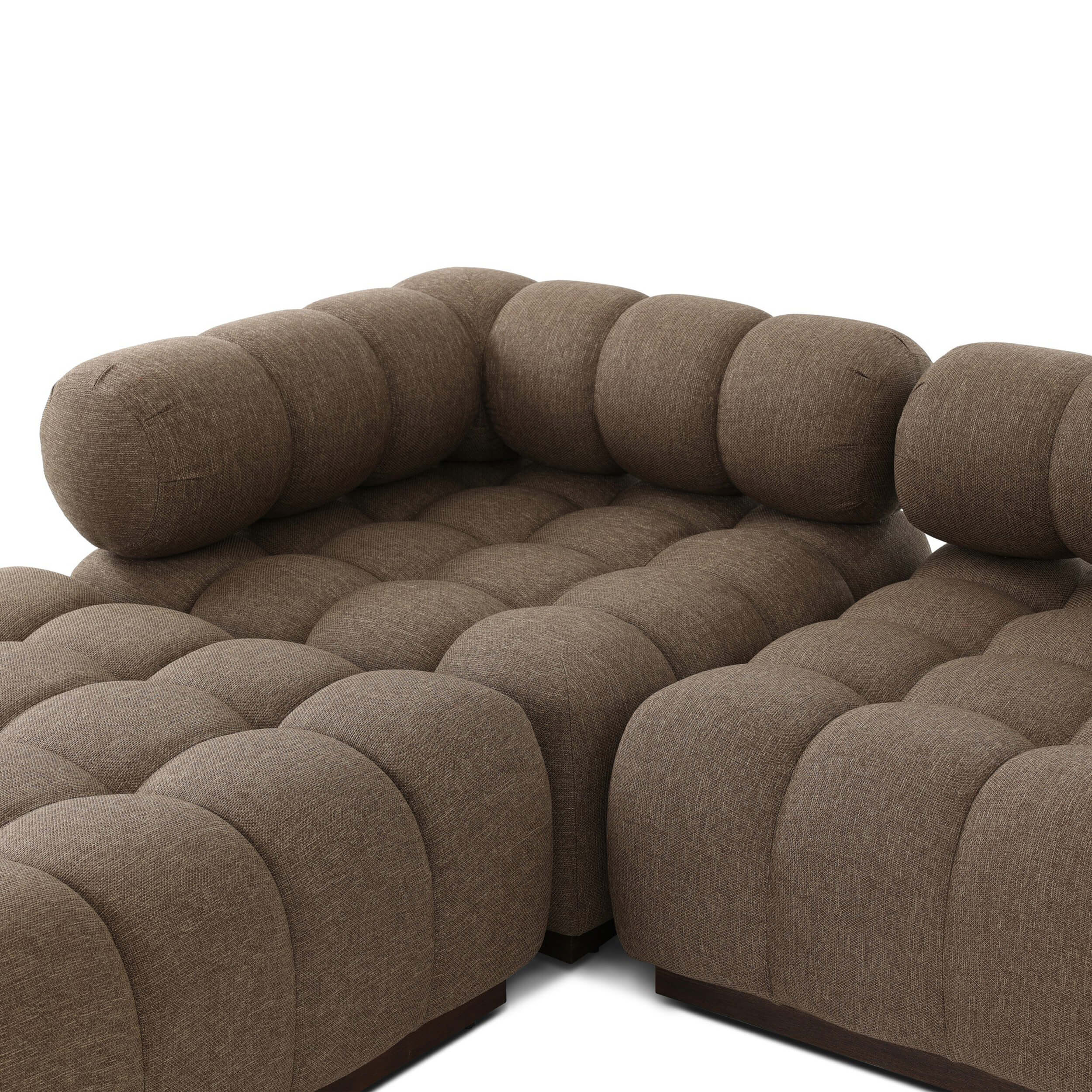 Roma 4 Piece Outdoor Sectional, Ellor Brown by Four Hands - Image 4