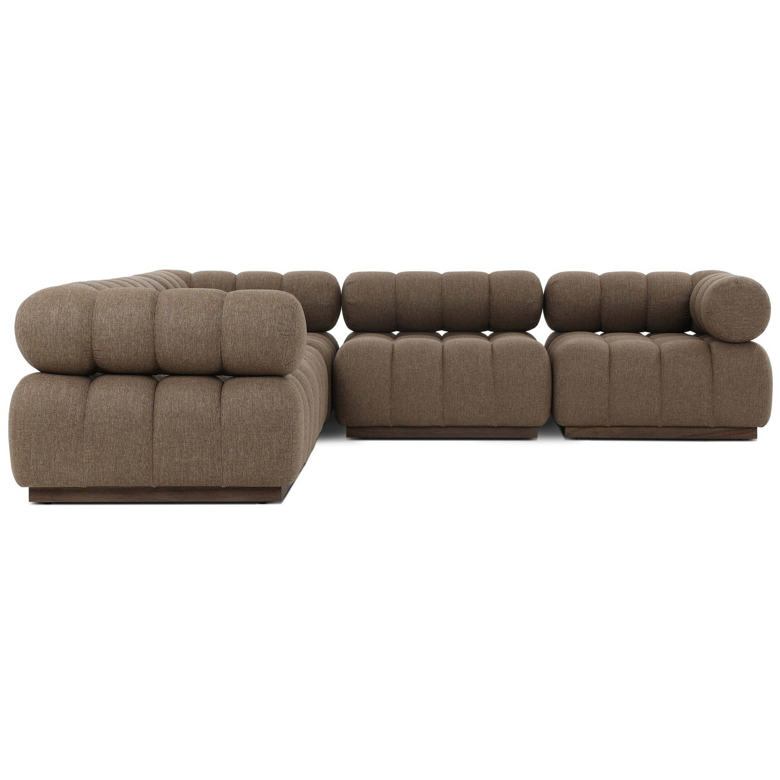 Roma 5 Piece Outdoor Sectional, Ellor Brown by Four Hands - Image 2
