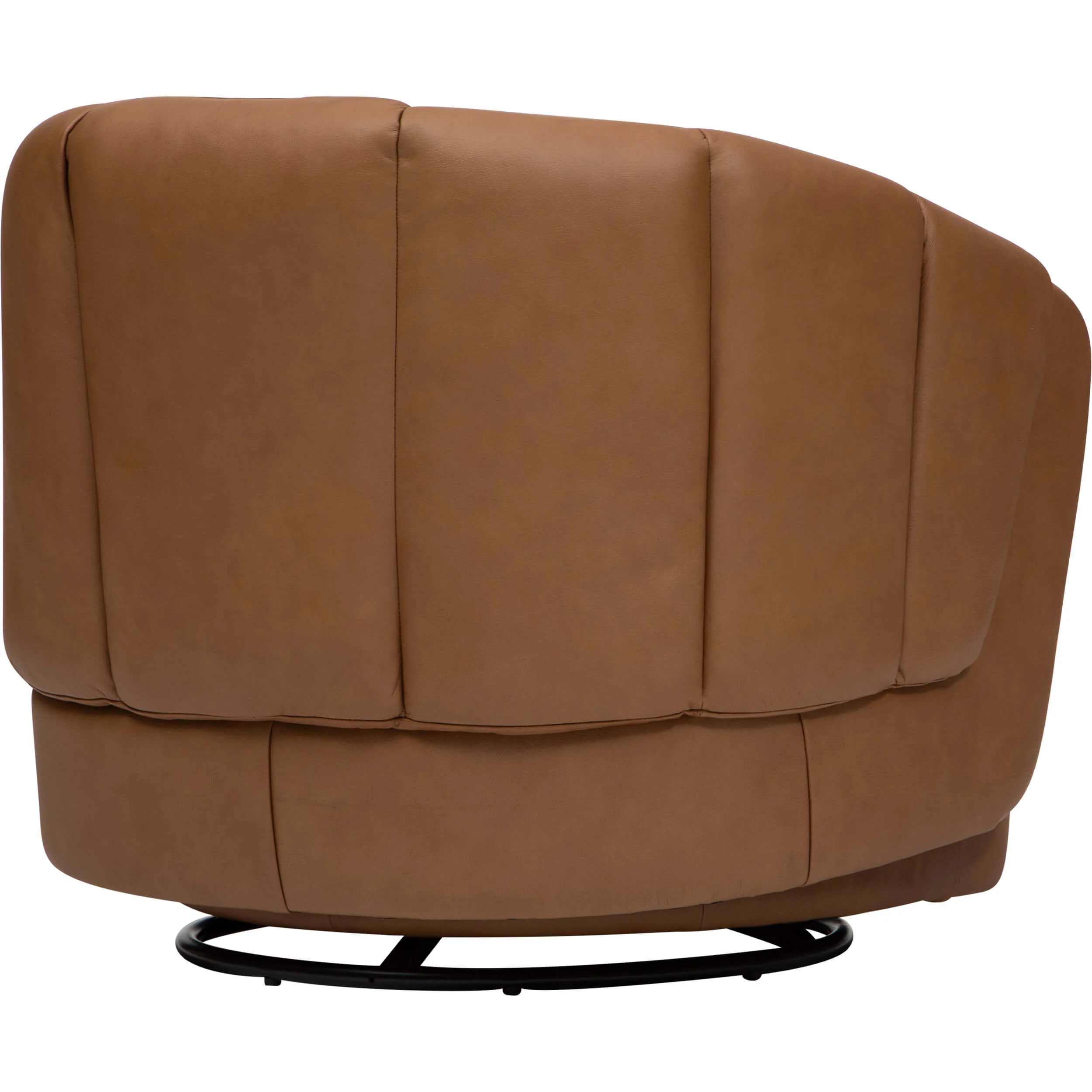 Roman Leather Swivel Chair, Aline Butternut - Image 4
