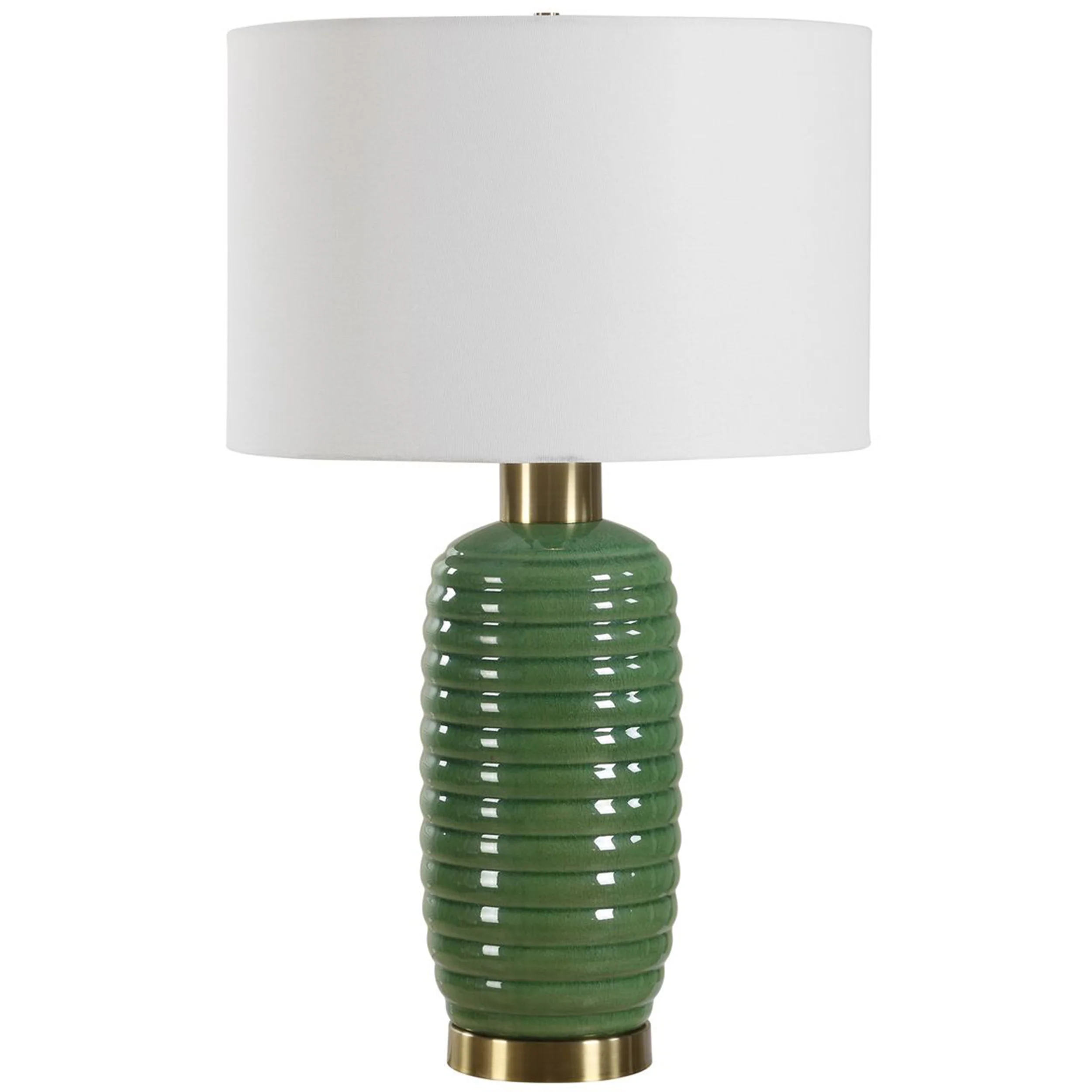 Roman Table Lamp, Olive Green