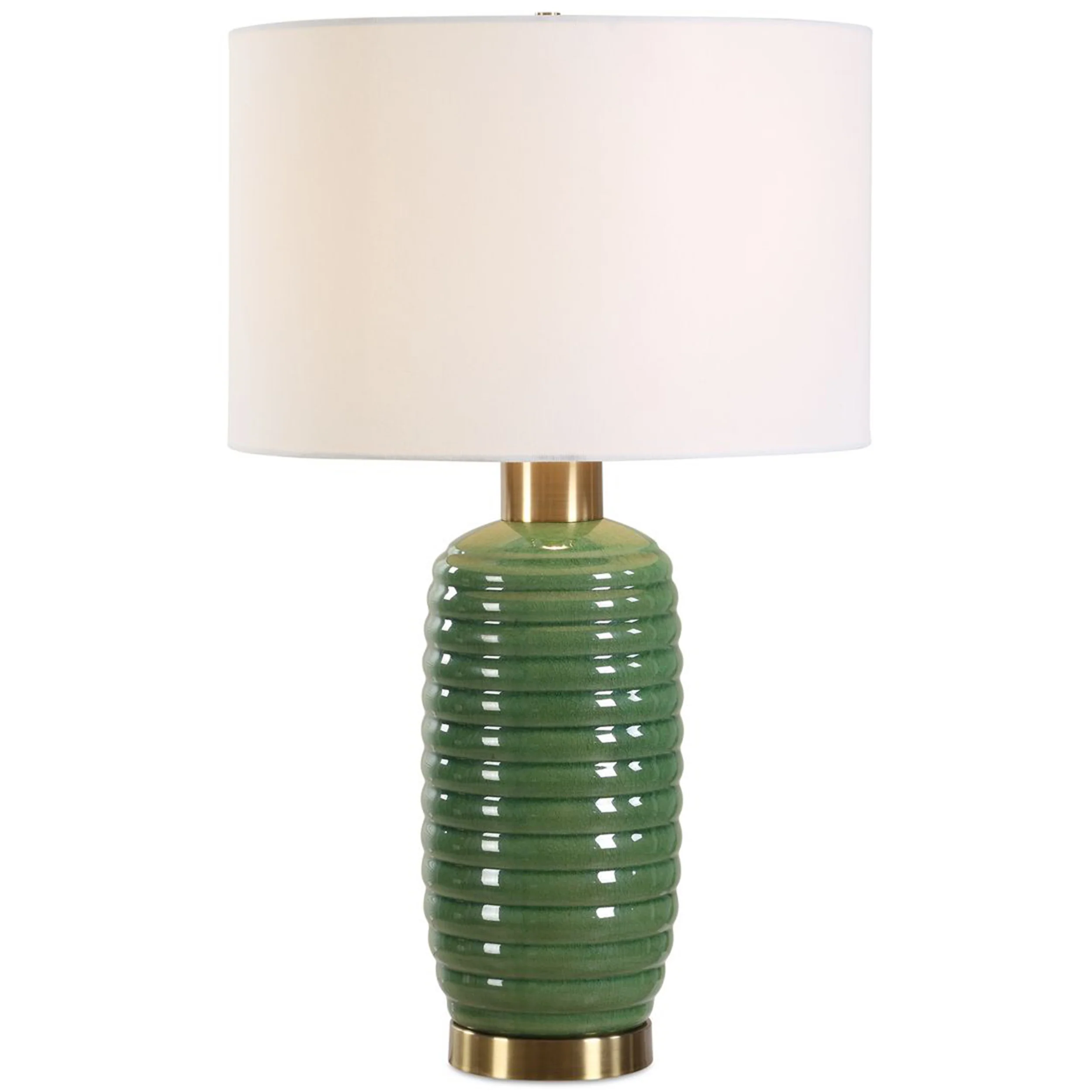 Roman Table Lamp, Olive Green - Image 2