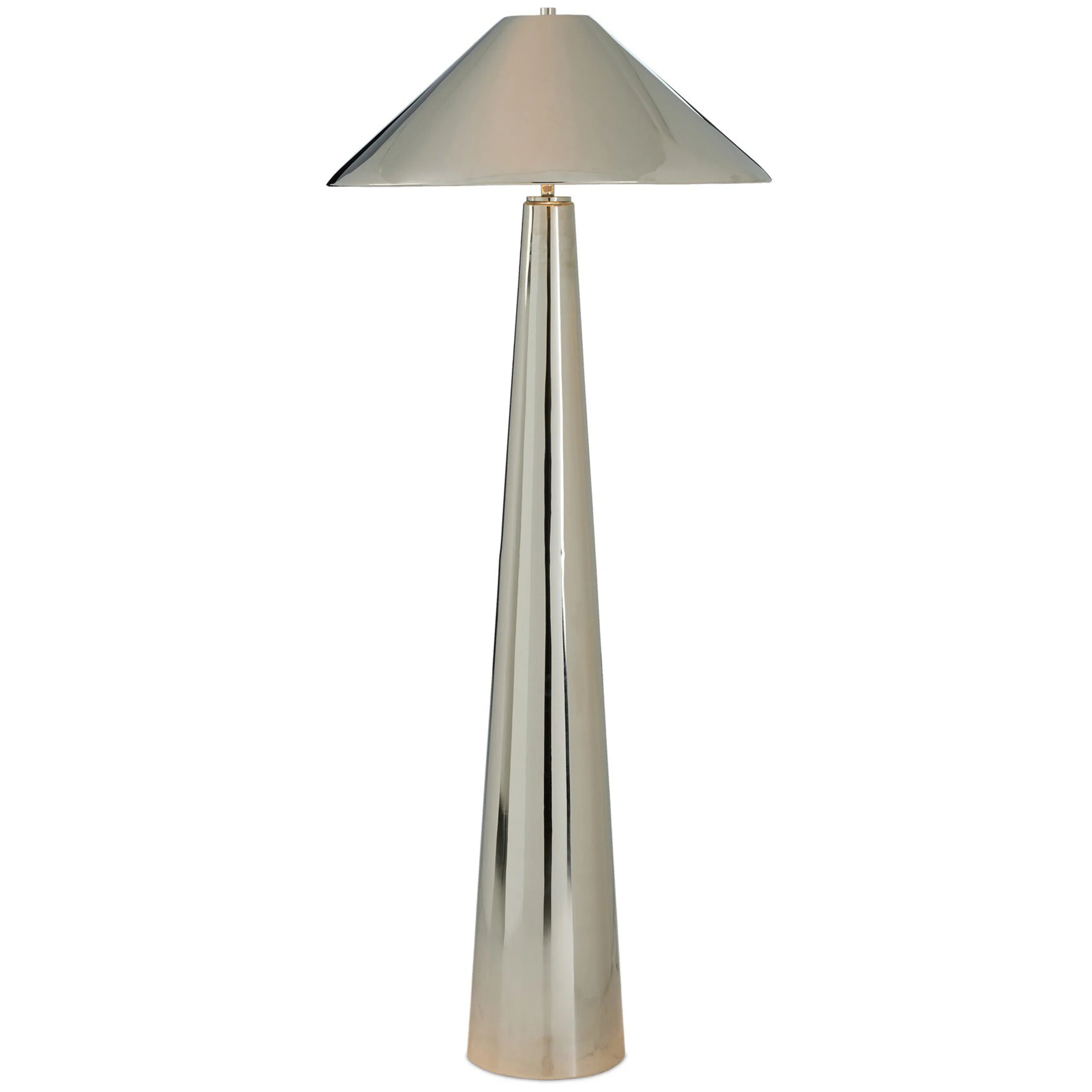 Romani Floor Lamp, Nickel by Four Hands - Image 2