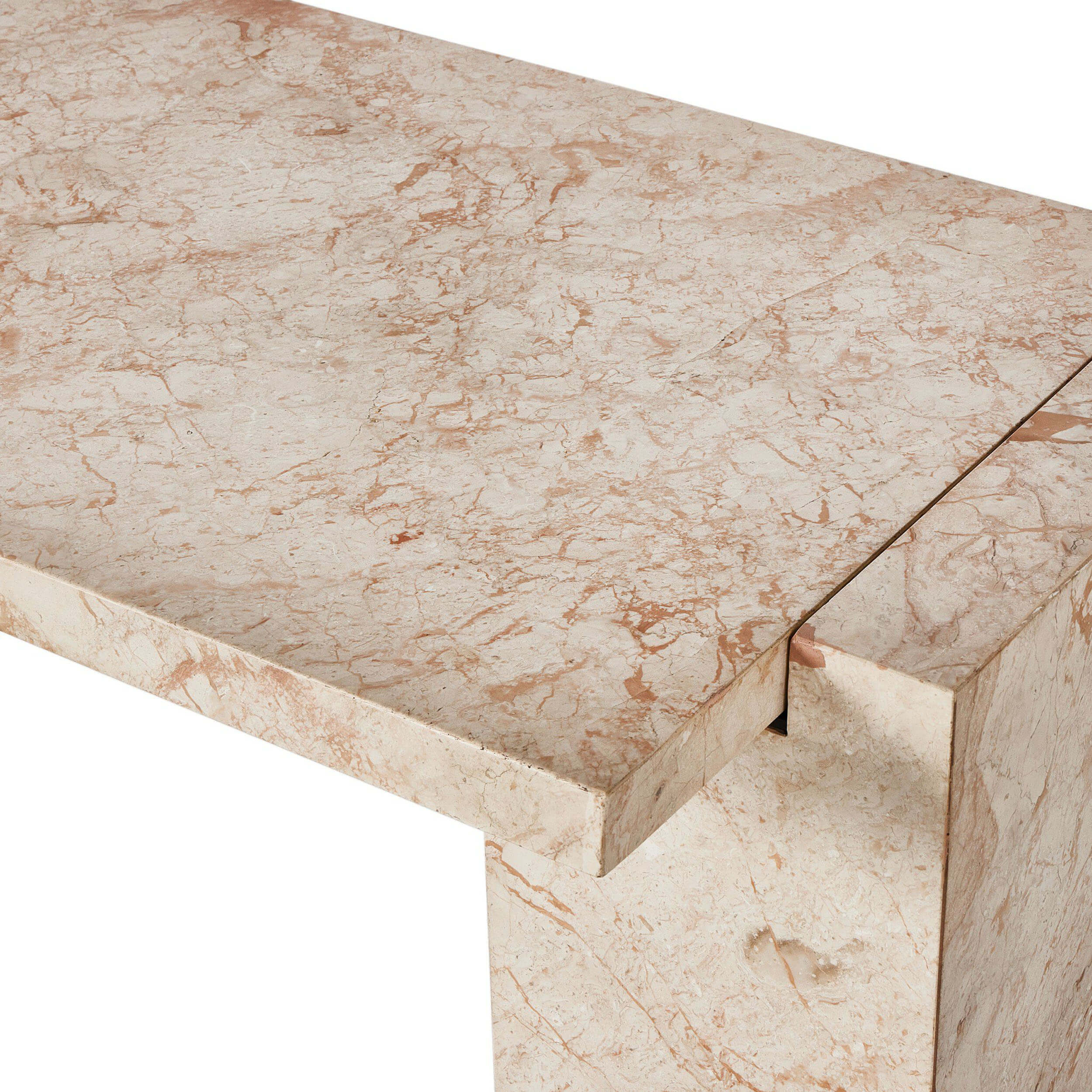 Romano Console Table, Desert Taupe Marble by Four Hands - Image 4