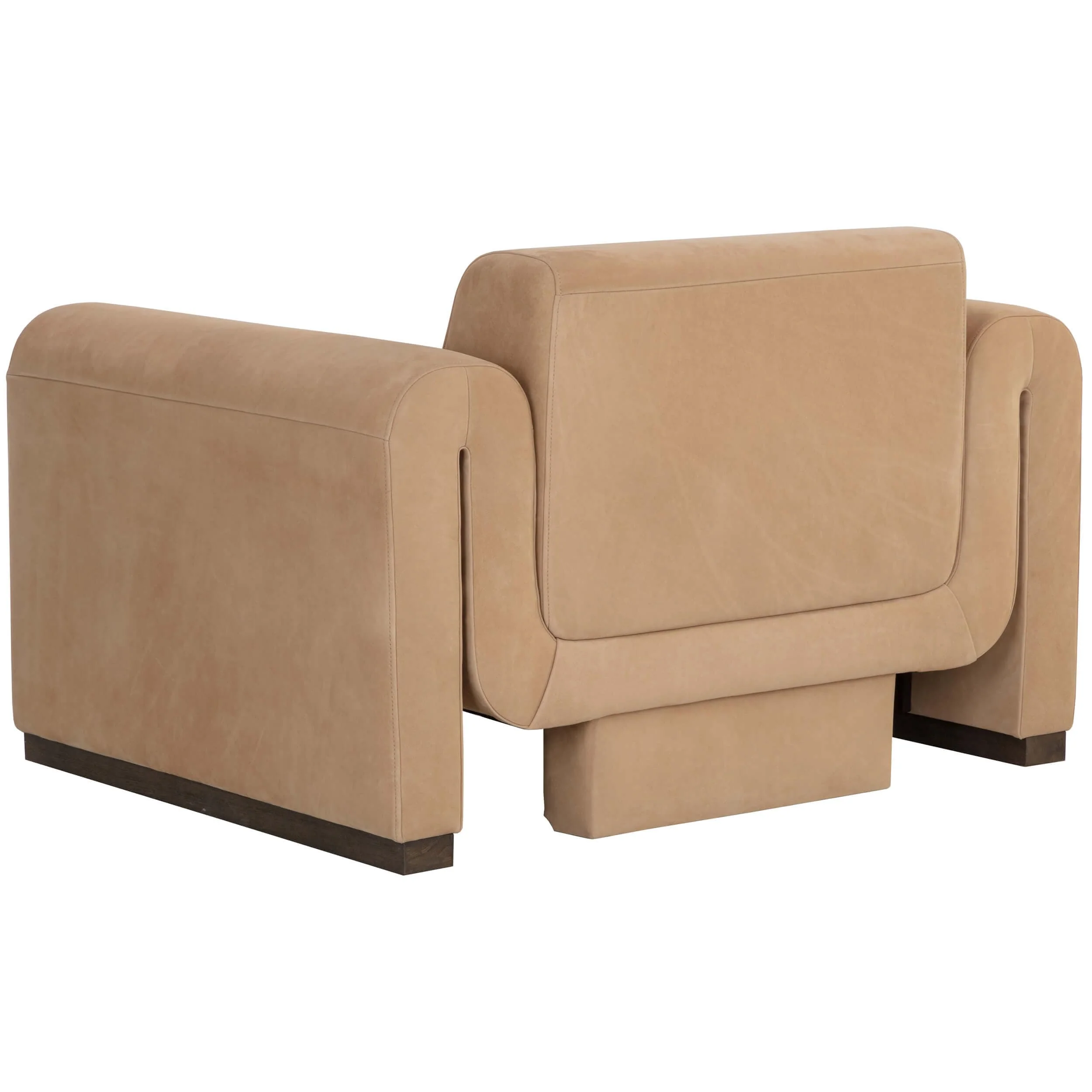 Romer Leather Chair, Nubuck Tan - Image 4