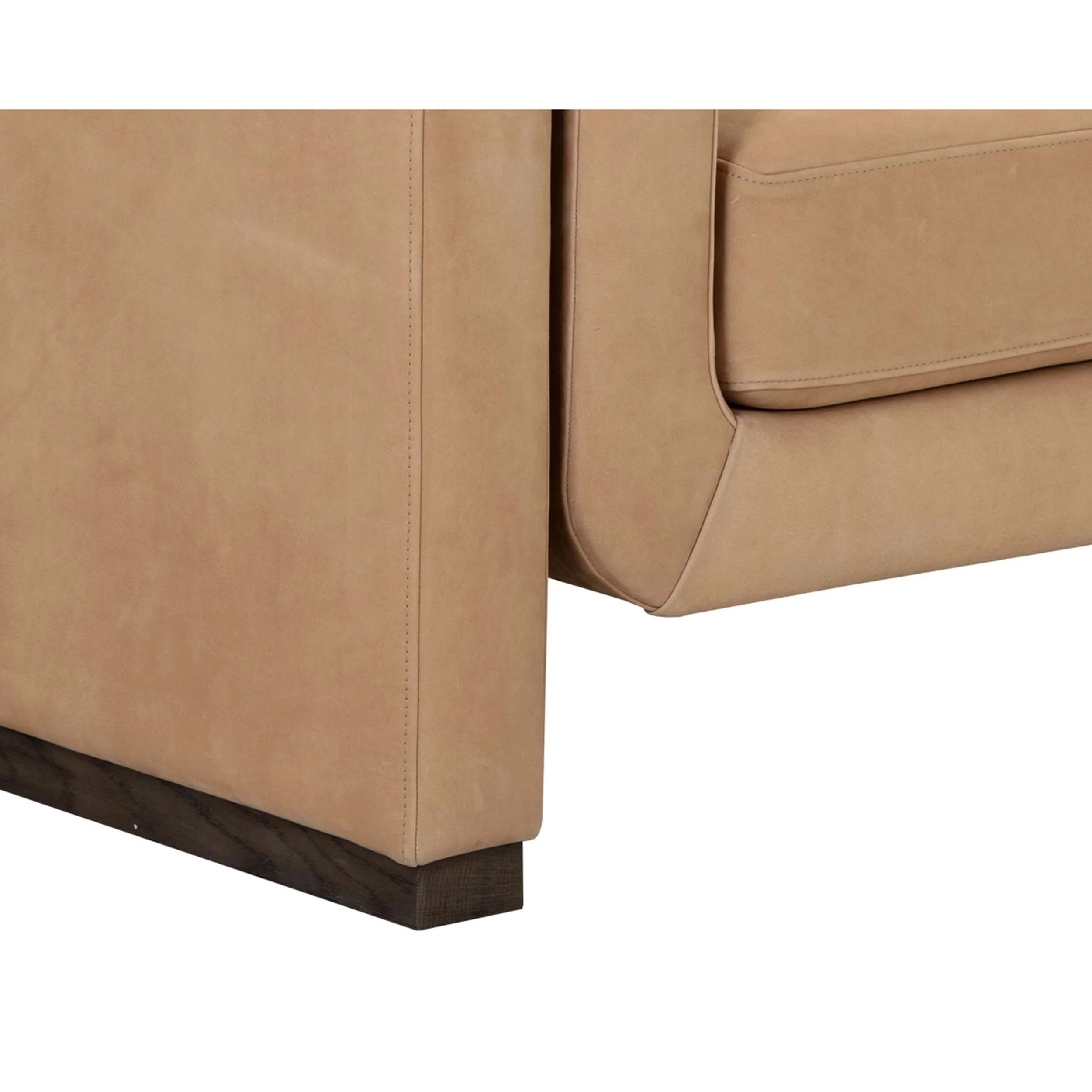 Romer Leather Sofa, Nubuck Tan - Image 5