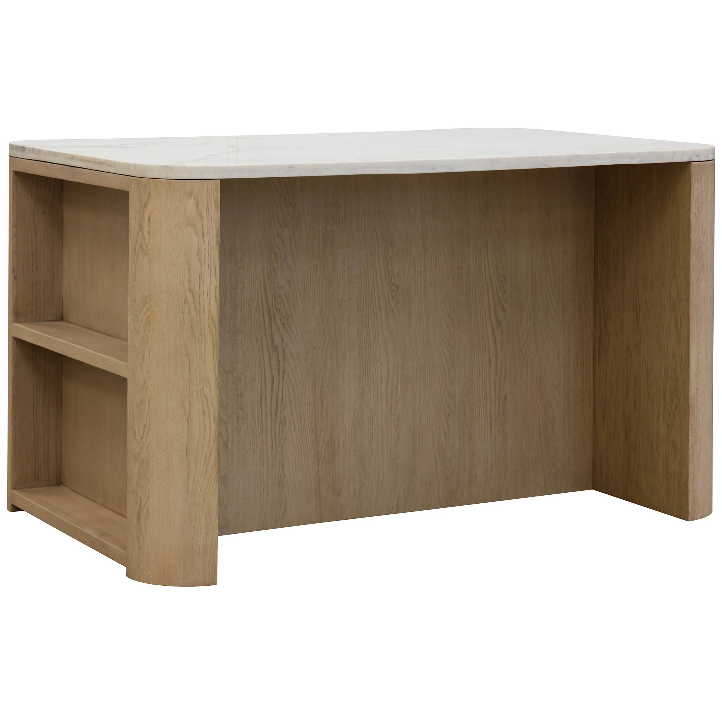 Romilly Kitchen Island, Light Oak - Image 3