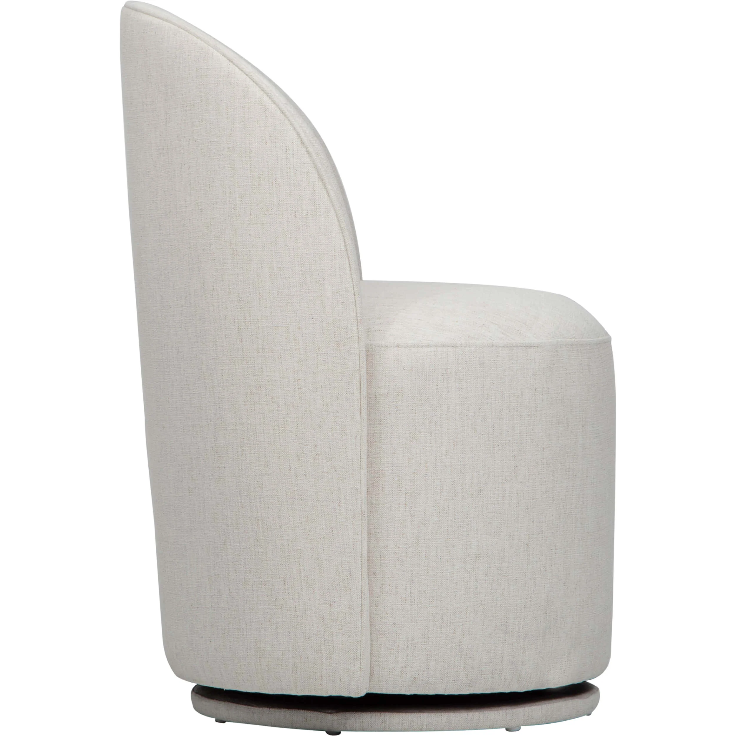 Rory Swivel Dining Chair, Nomad Snow, Set of 2 - Image 3