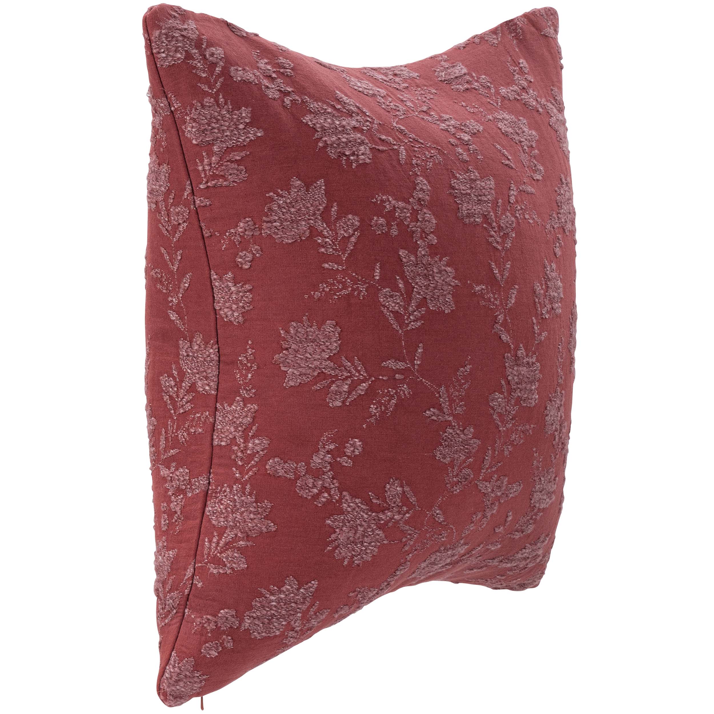 Rosecliff Pillow, Burgundy Red - Image 2