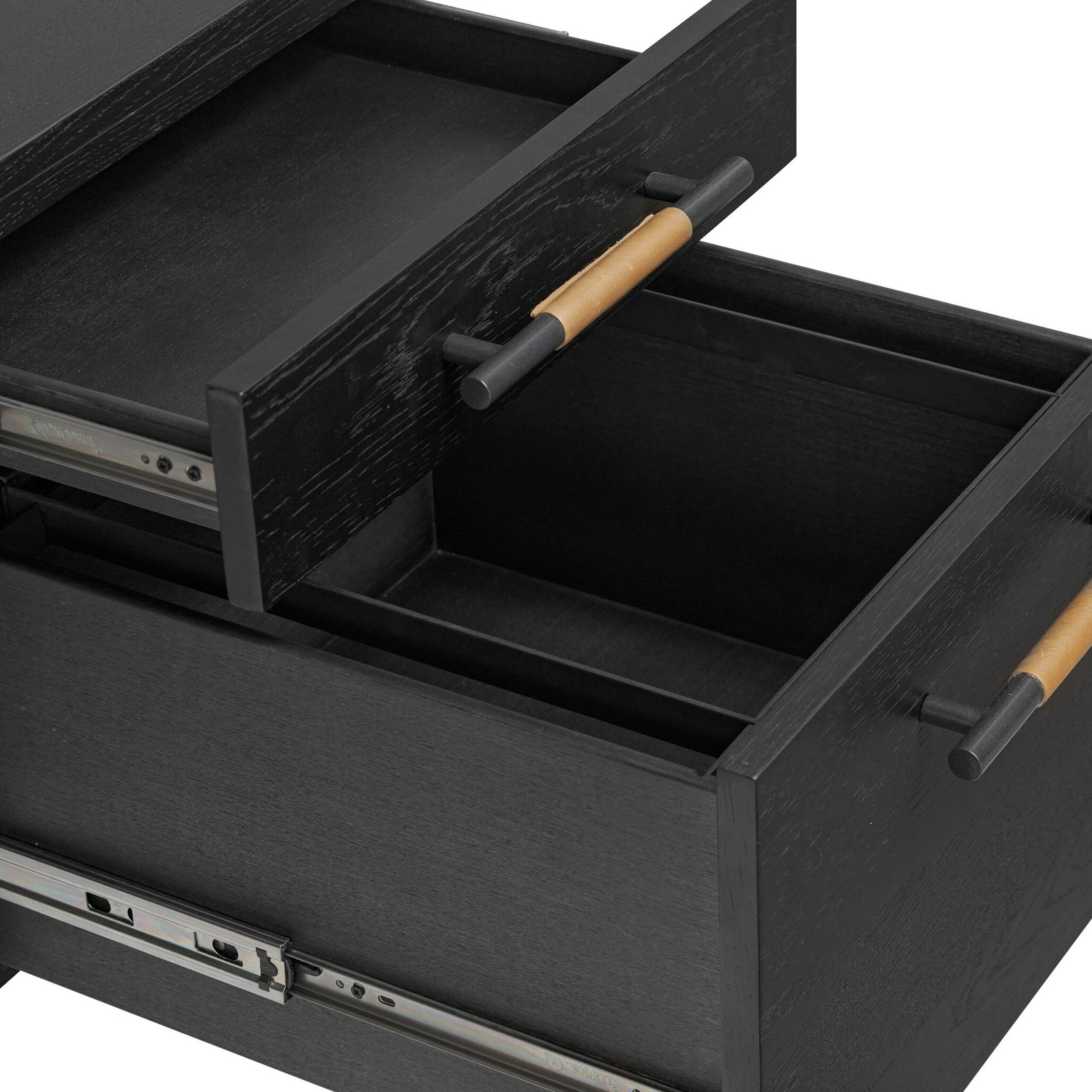 Rosedale Executive Desk, Ebony by Four Hands - Image 7