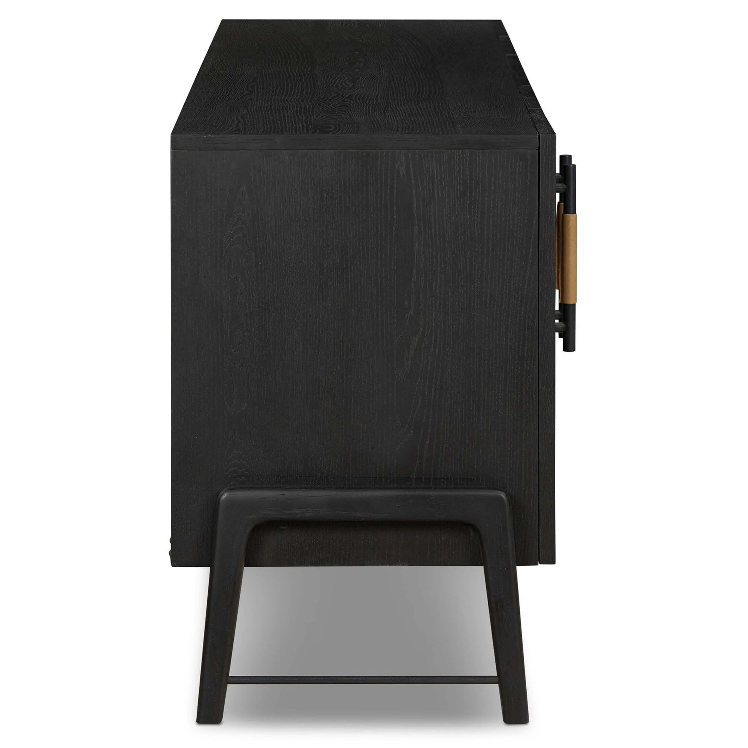 Rosedale Media Console, Ebony Oak by Four Hands - Image 3