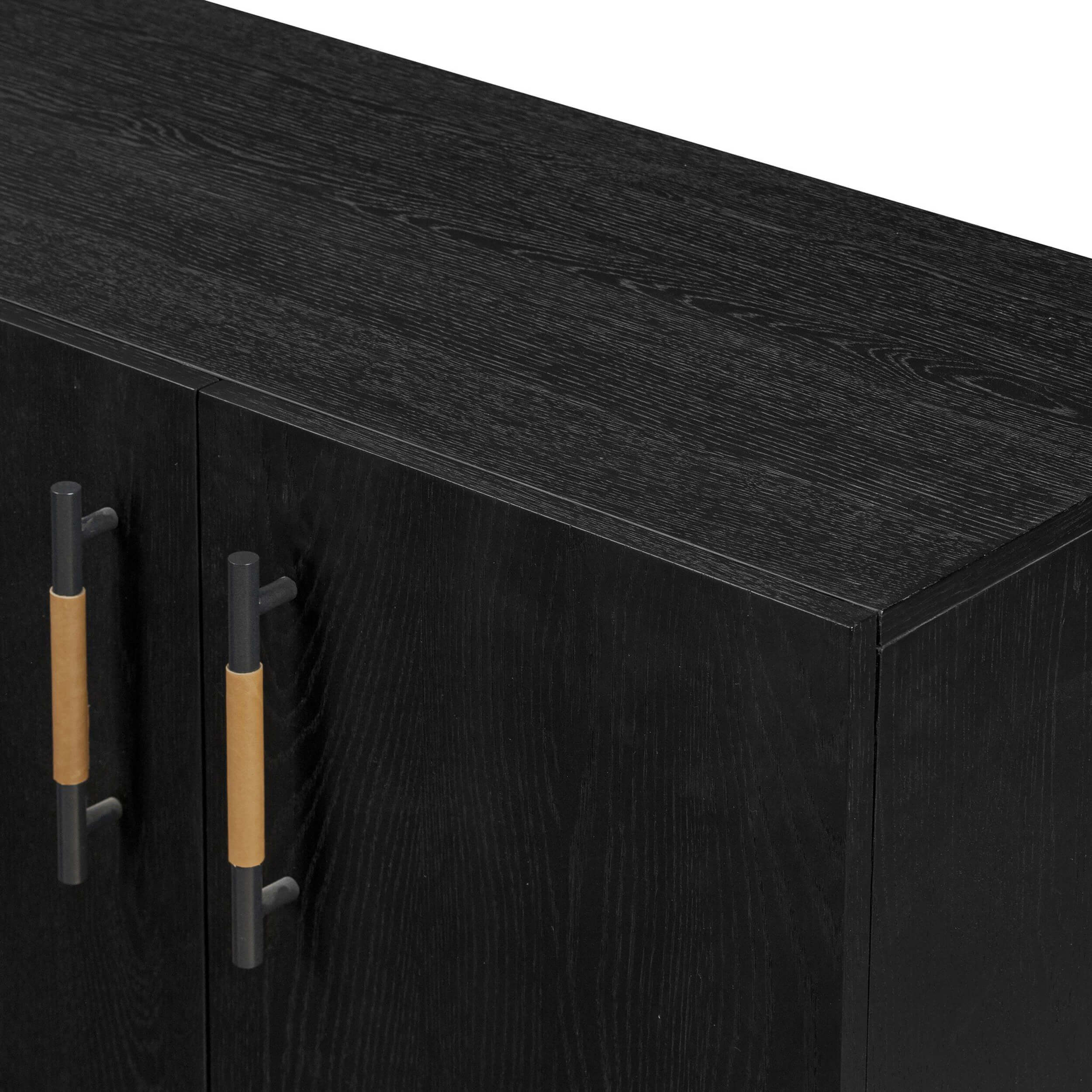 Rosedale Media Console, Ebony Oak by Four Hands - Image 5