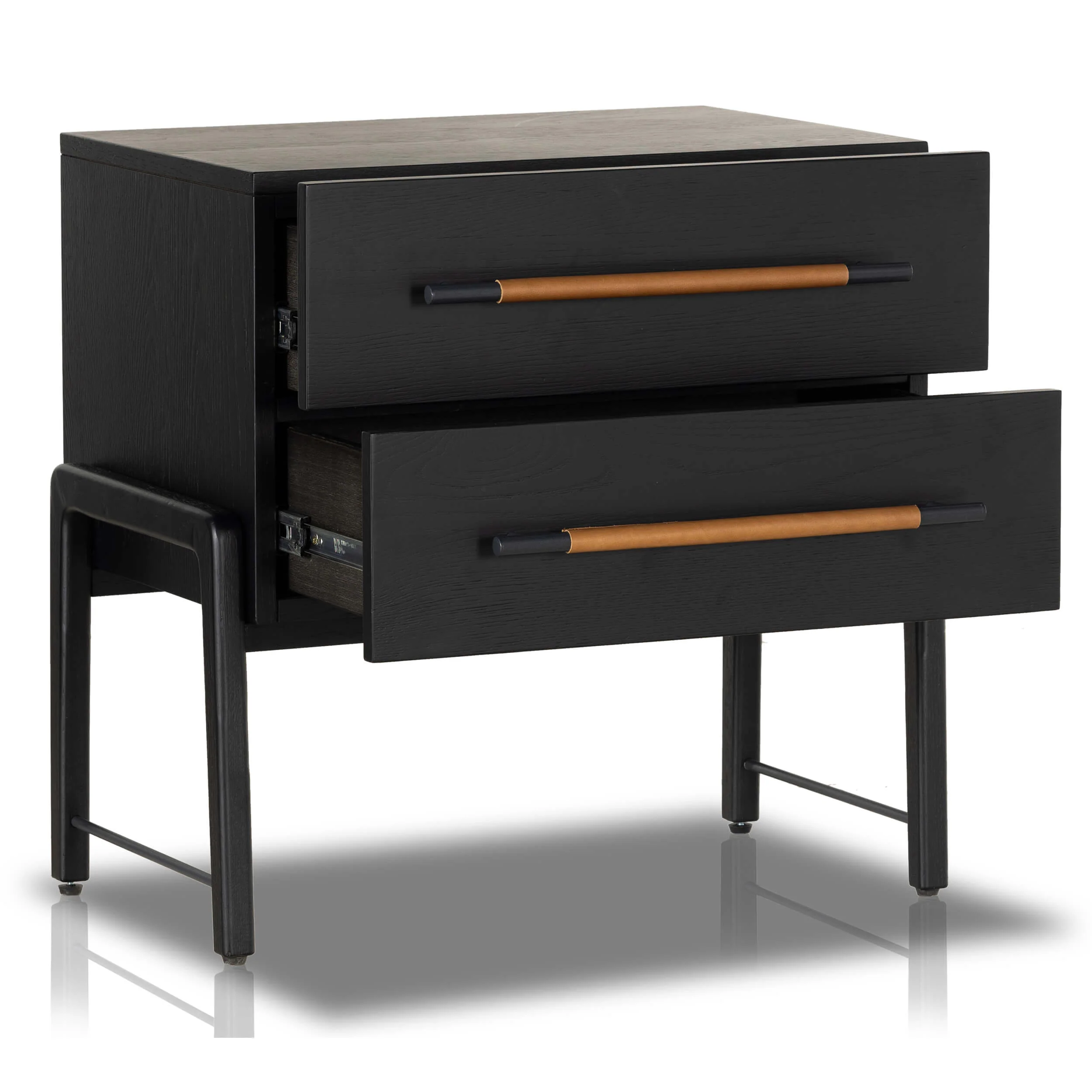 Rosedale Nightstand, Ebony Oak by Four Hands - Image 4