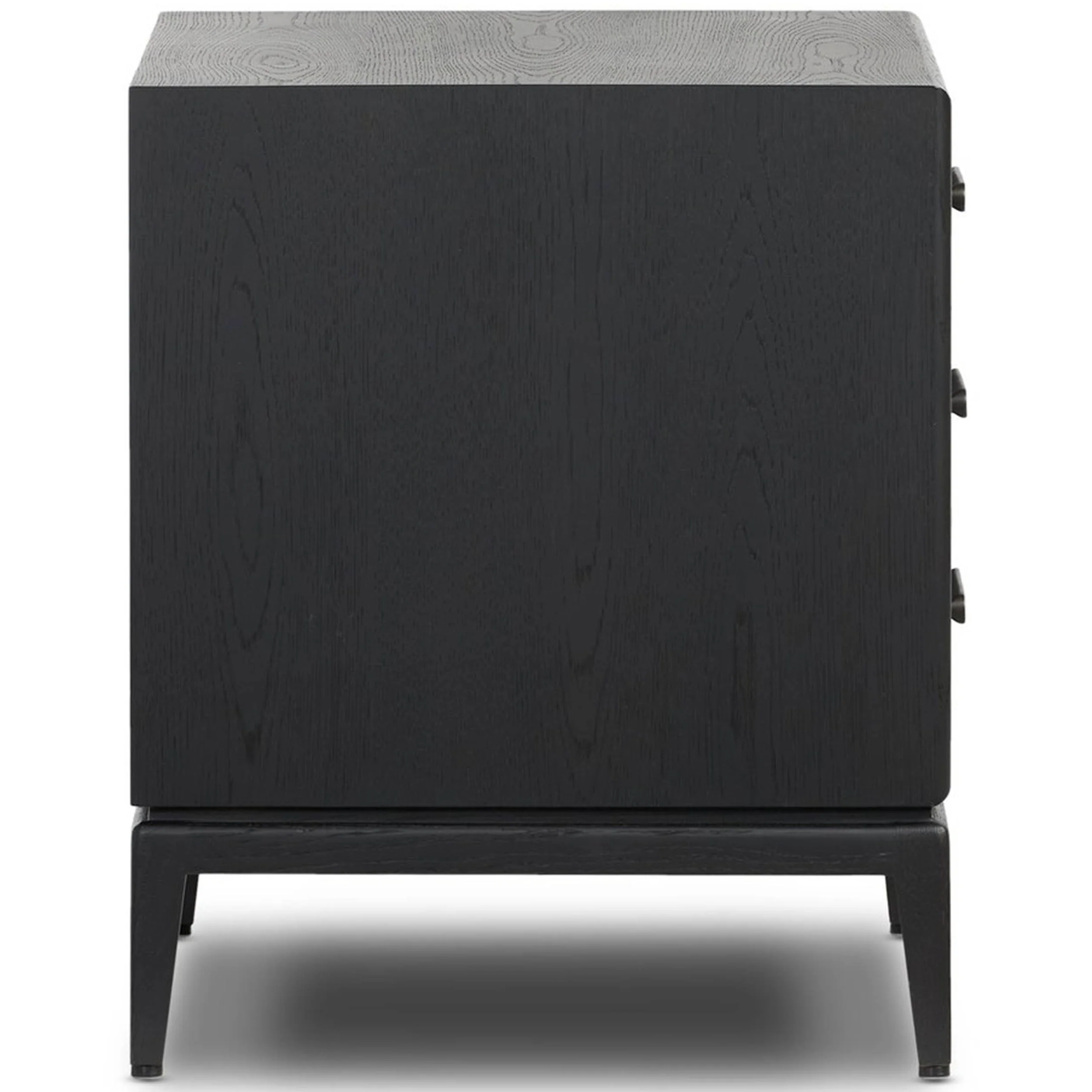 Rosenell 3 Drawer Nightstand, Black by Four Hands - Image 3