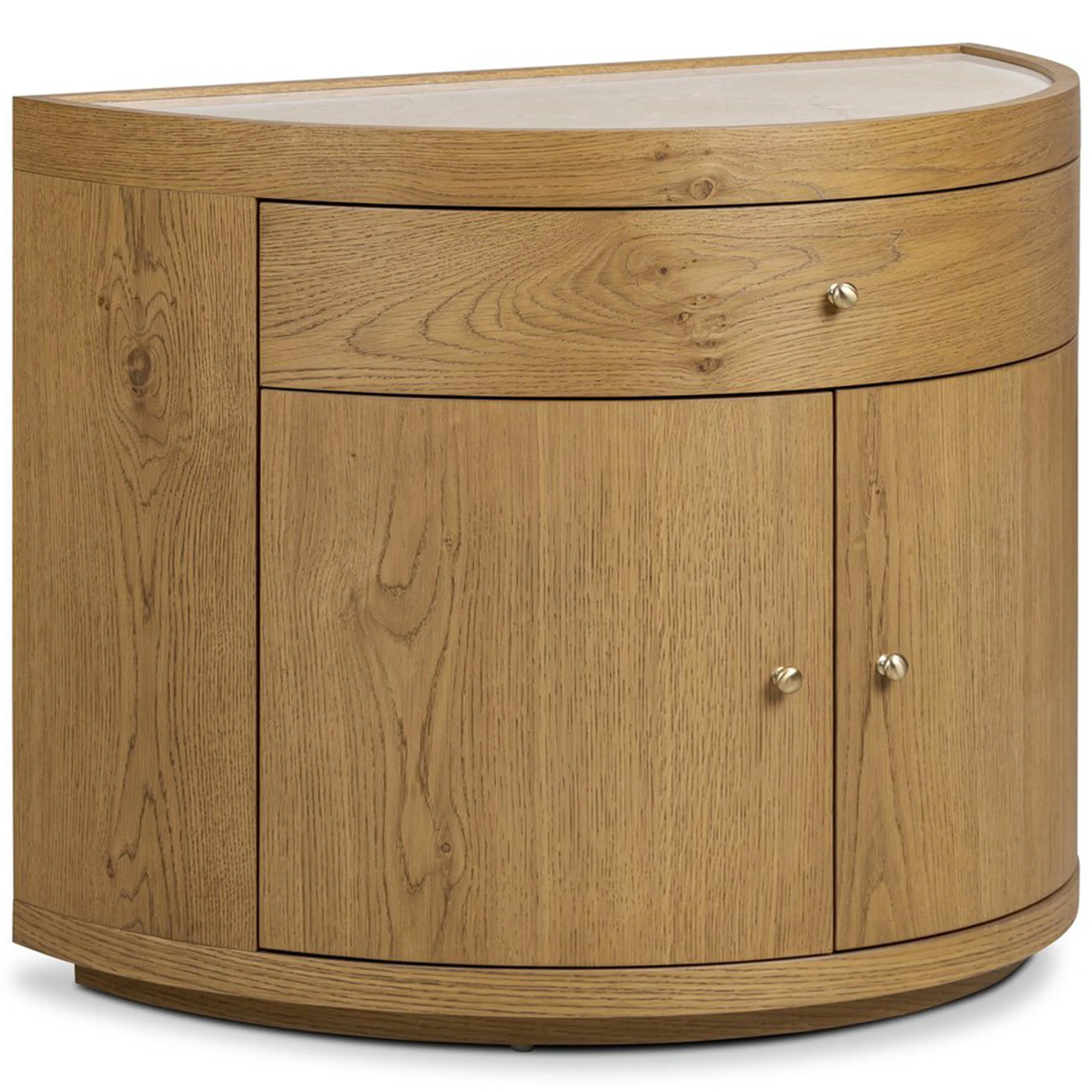 Ashton Nightstand, Cream Marble by Four Hands