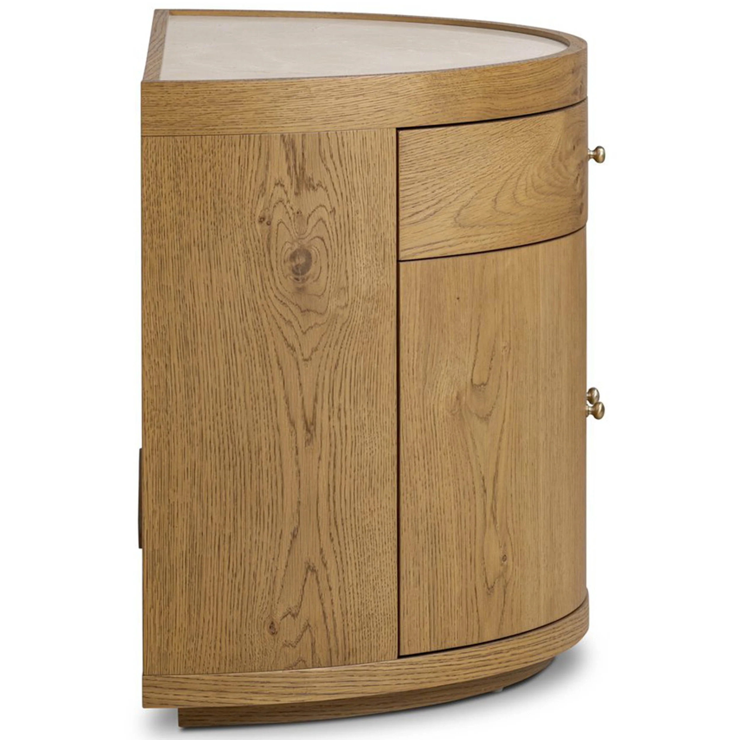 Ashton Nightstand, Cream Marble by Four Hands - Image 3