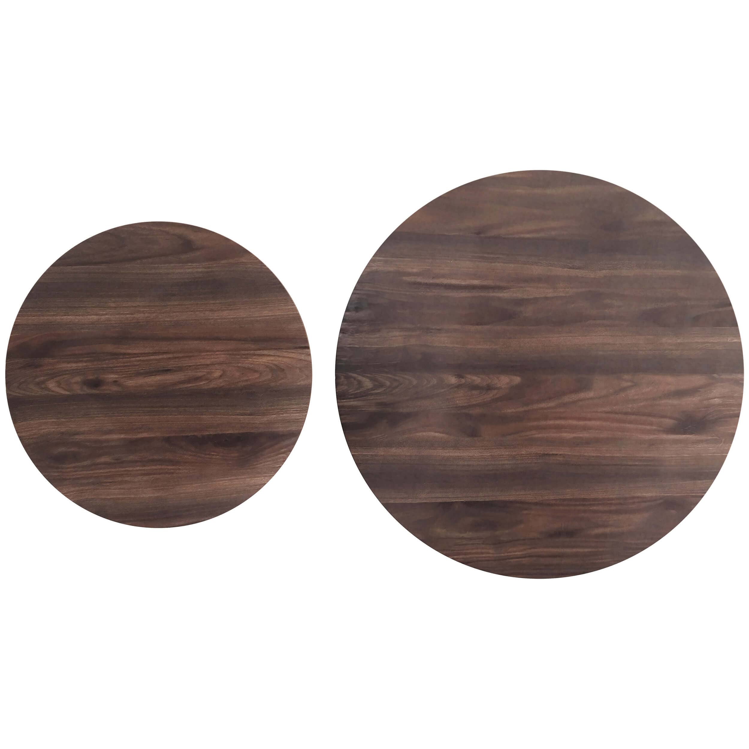 Rosk Coffee Table Set, Walnut - Image 4