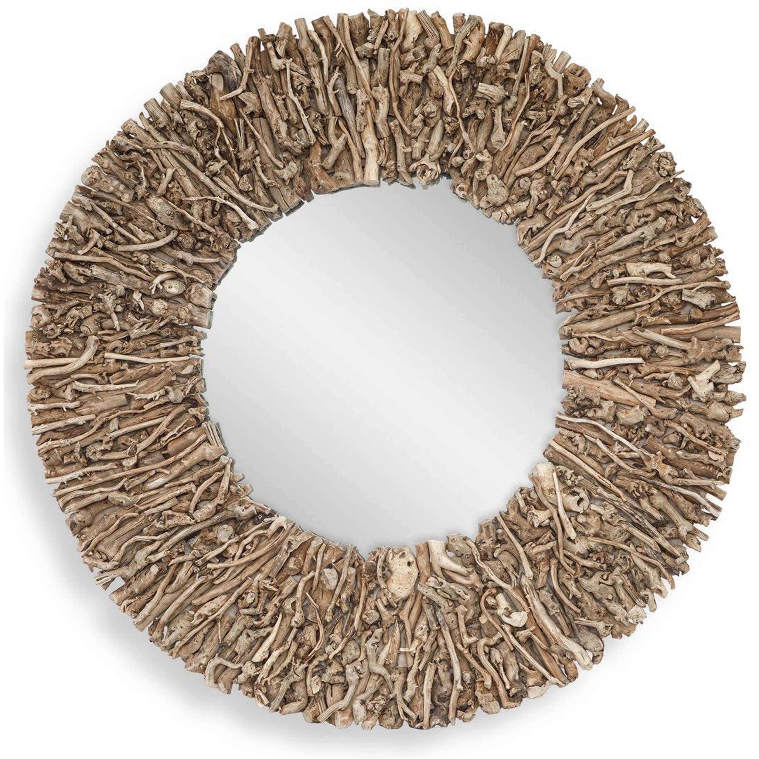 Rossetti Round Mirror, Natural