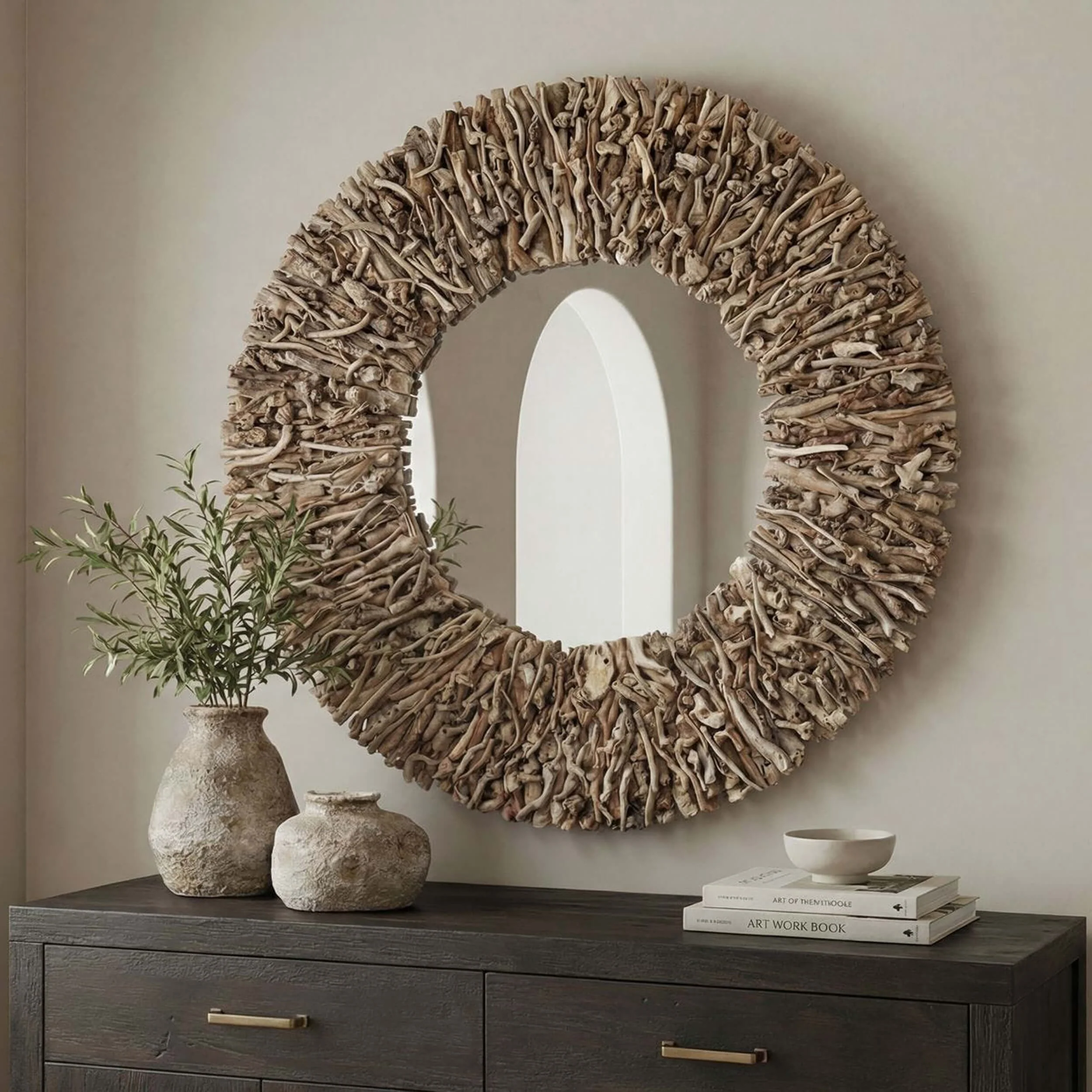 Rossetti Round Mirror, Natural - Image 4