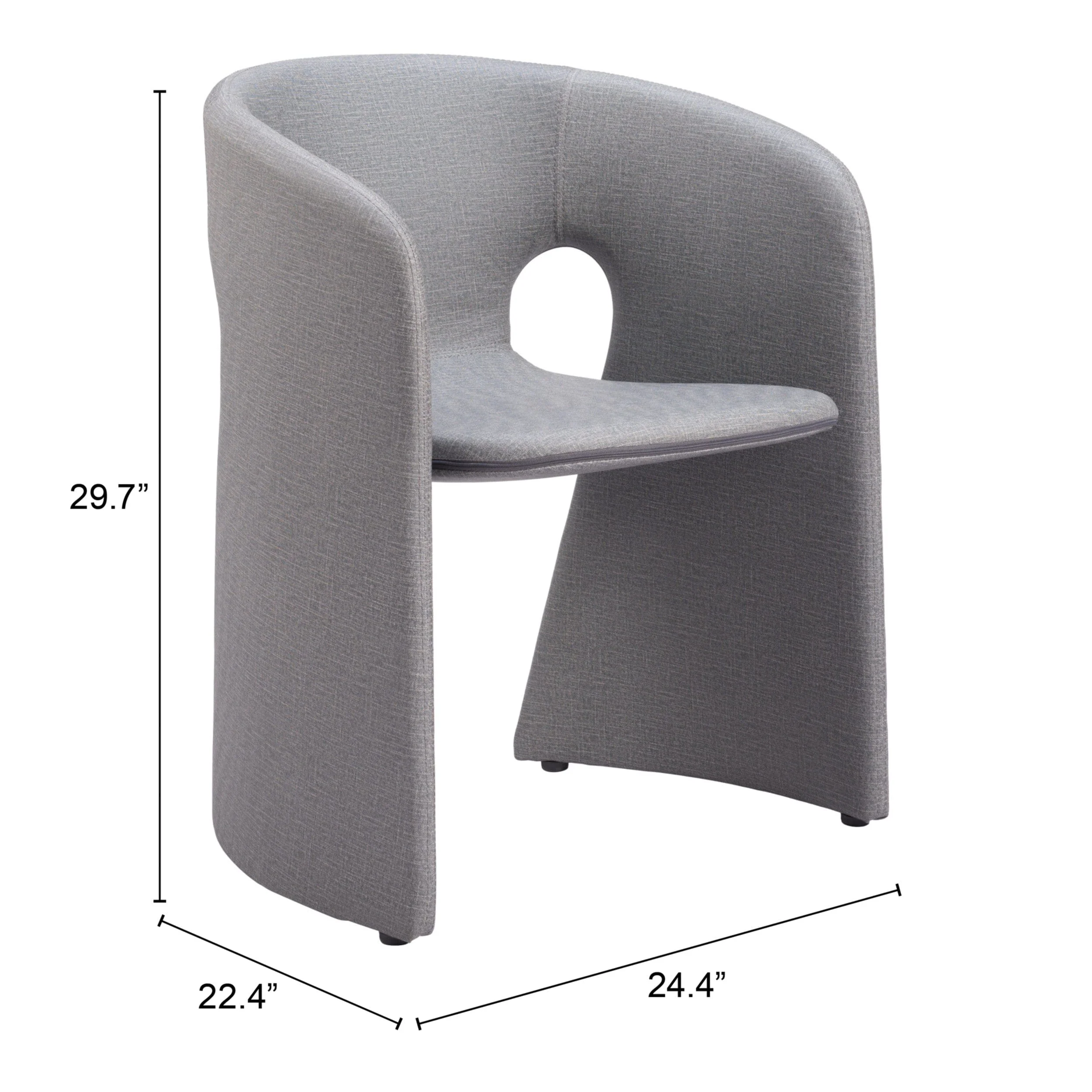 Rosyth Dining Chair, Slate Gray - Image 7