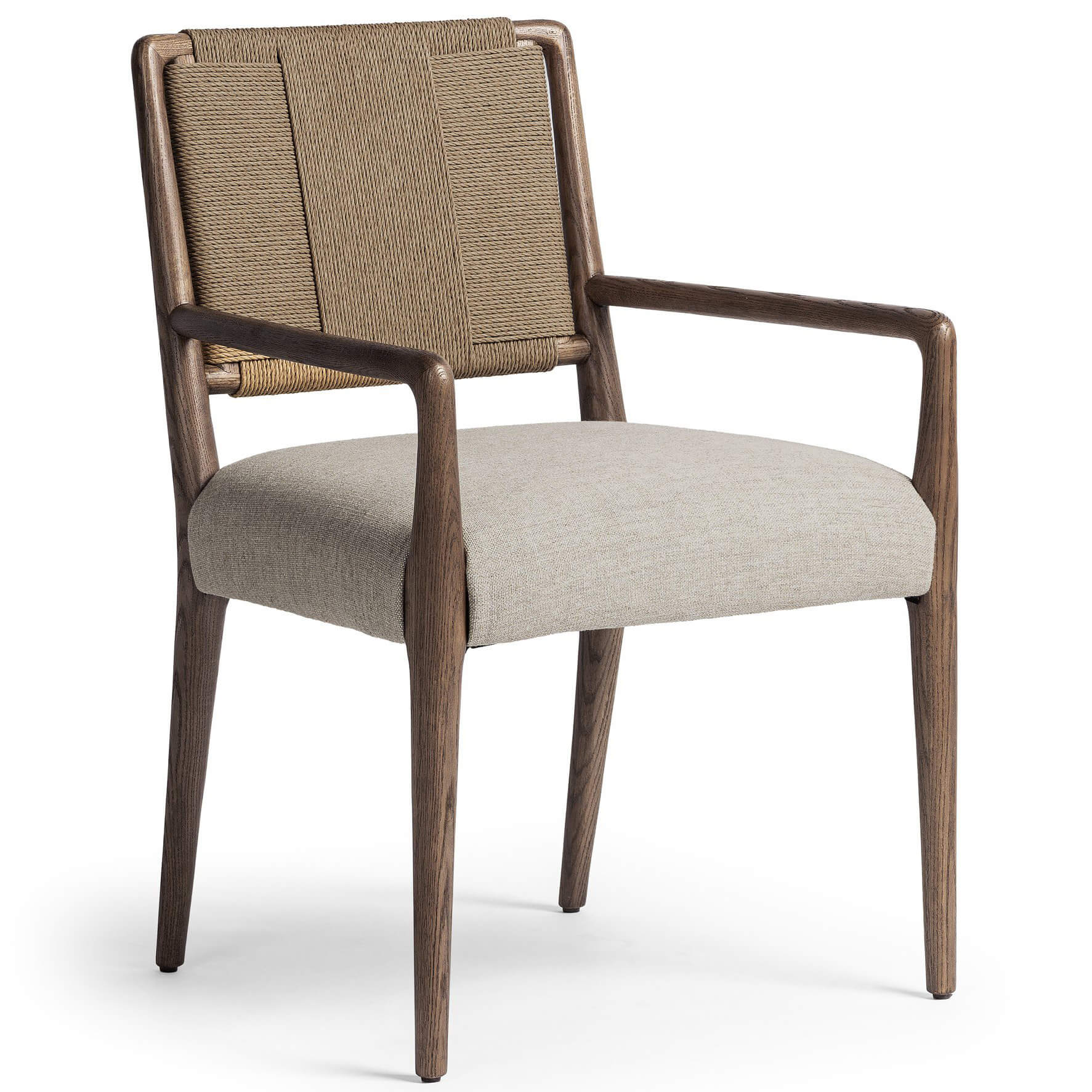 Rothler Dining Arm Chair, Alcala Wheat/Tan, Set of 2 by Four Hands