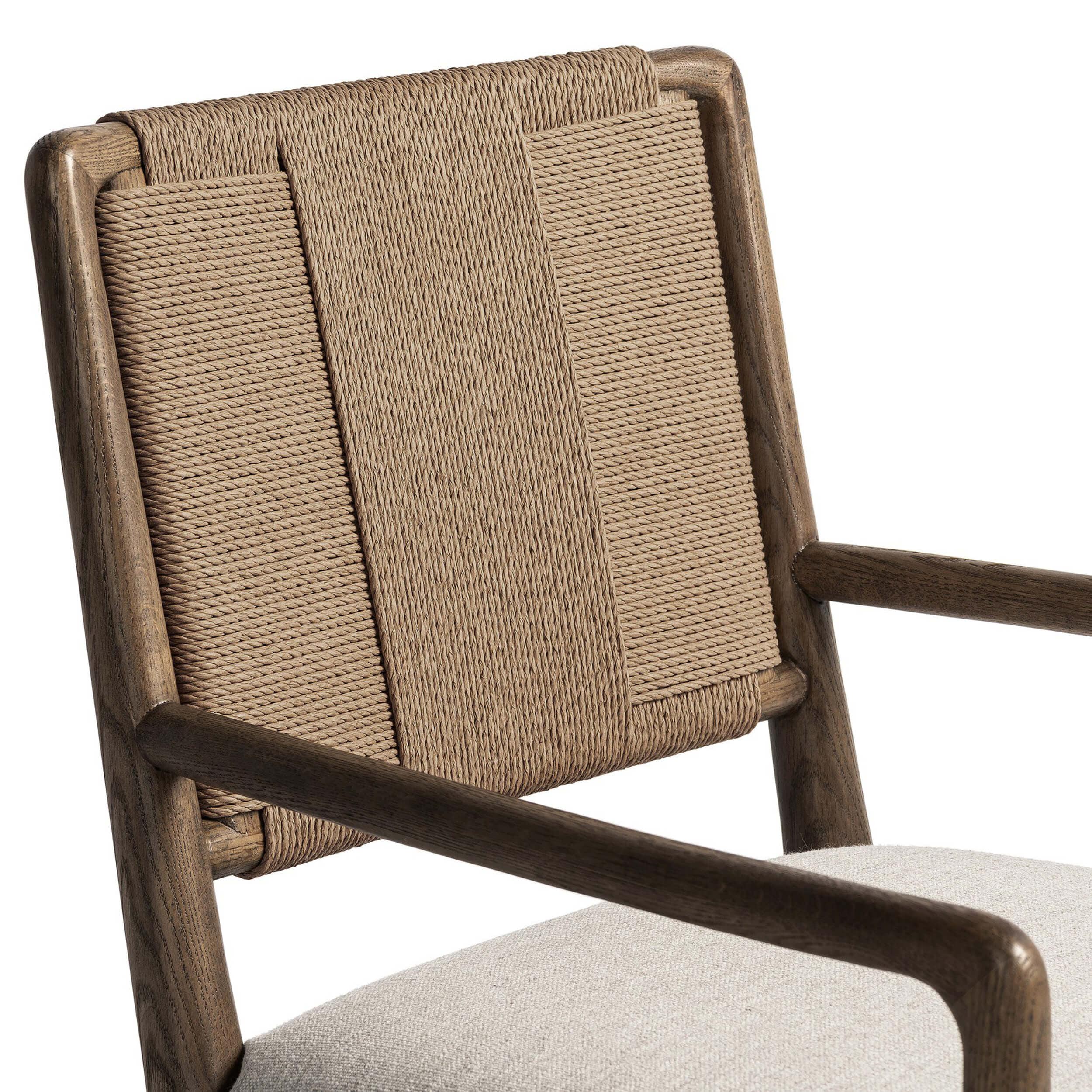 Rothler Dining Arm Chair, Alcala Wheat/Tan, Set of 2 by Four Hands - Image 4