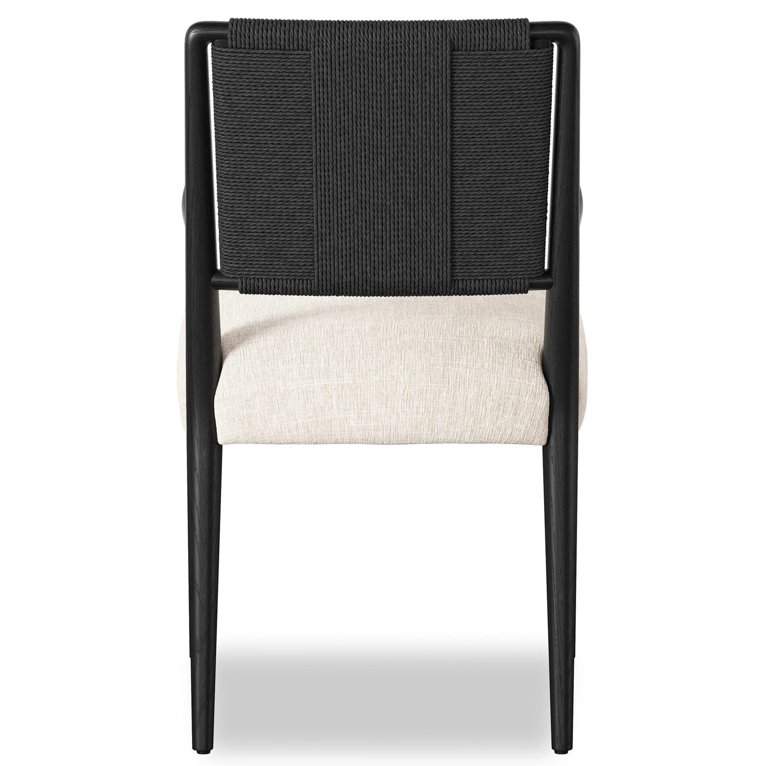 Rothler Dining Arm Chair, Essence Natural/Black by Four Hands - Image 4