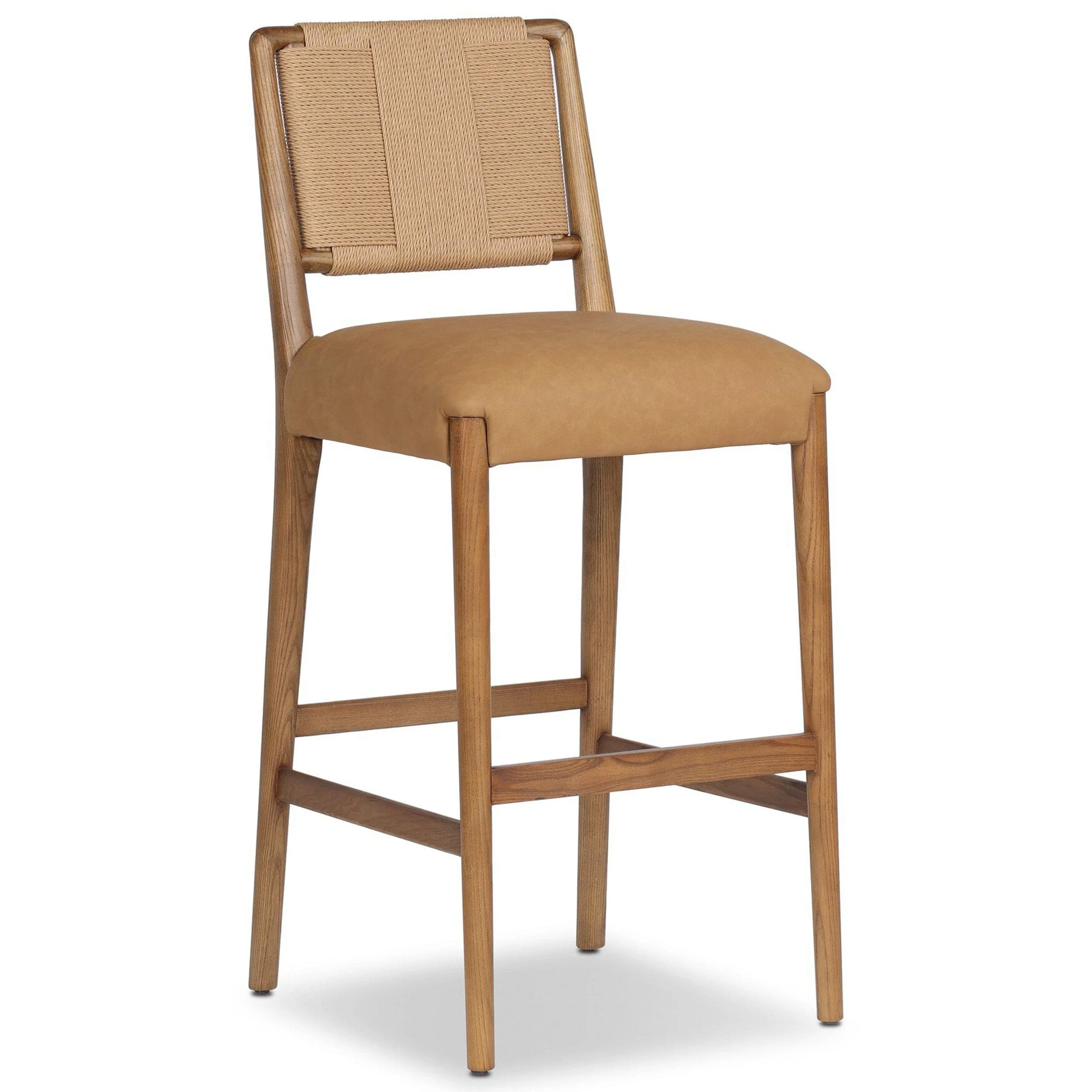 Rothler Leather Bar & Counter Stool, Maestro Camel by Four Hands
