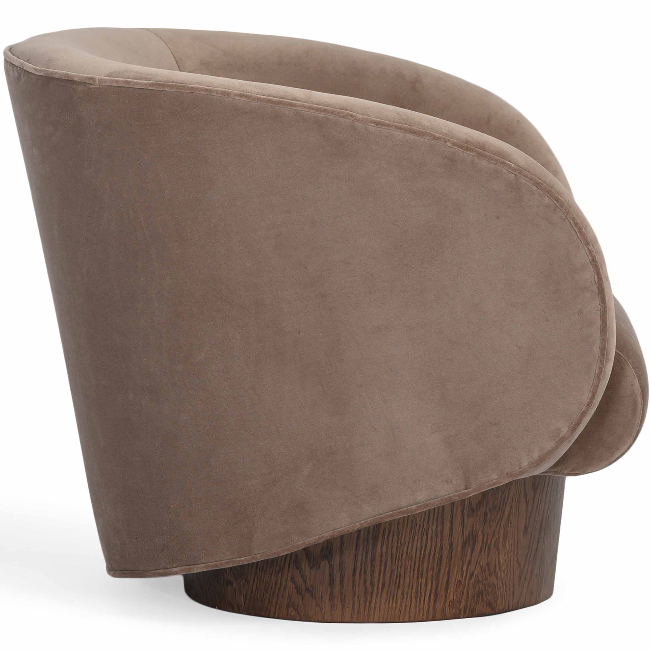 Rotunda Swivel Chair, Stone - Image 3