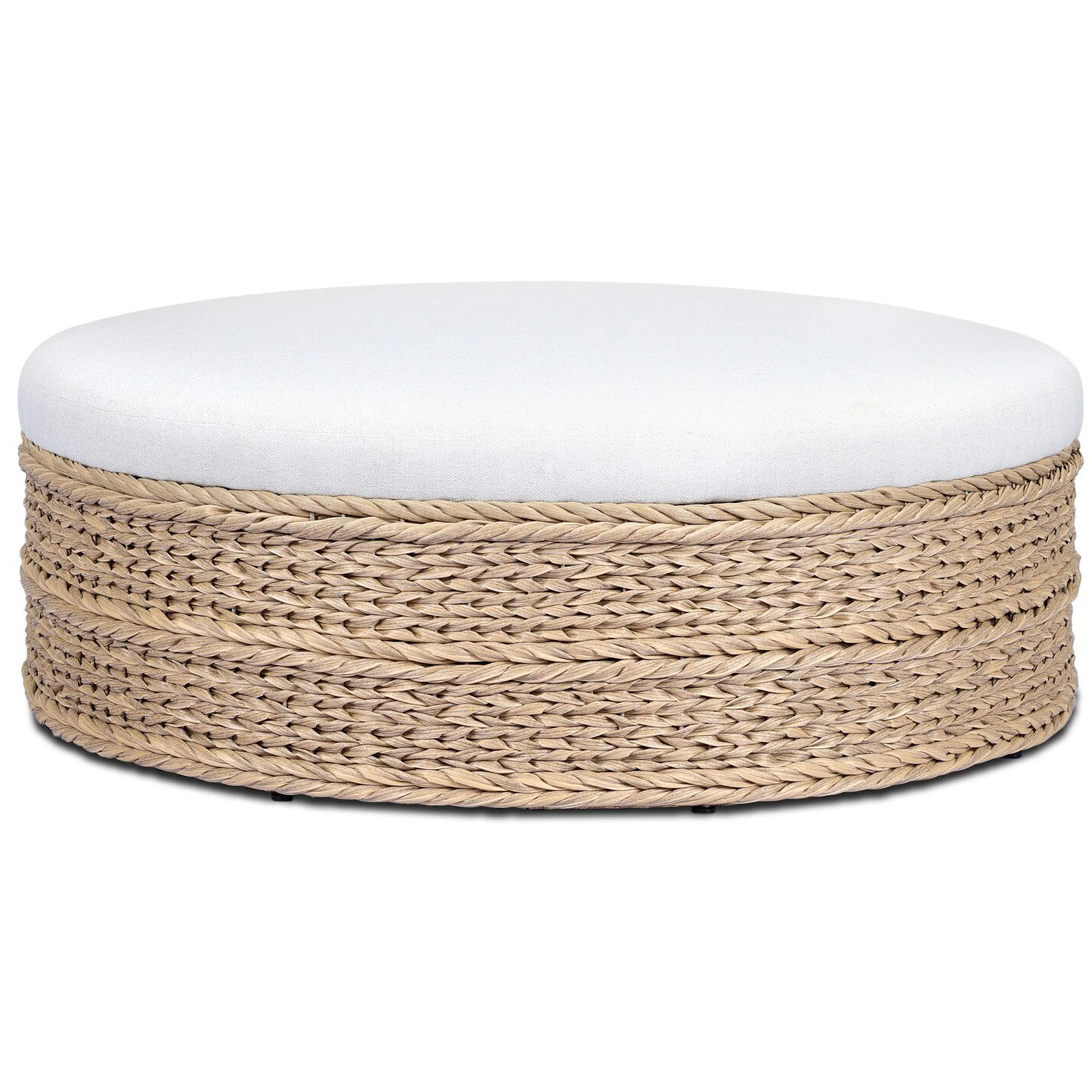 Rowan 48" Outdoor Ottoman, Alessi Linen by Amber Lewis x Four Hands