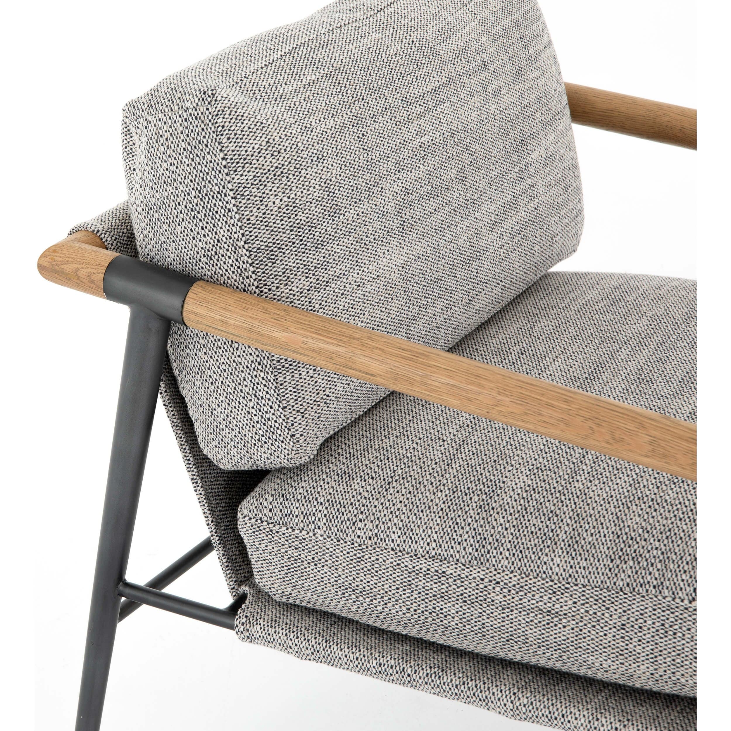 Rowen Chair, Thames Raven by Four Hands - Image 5