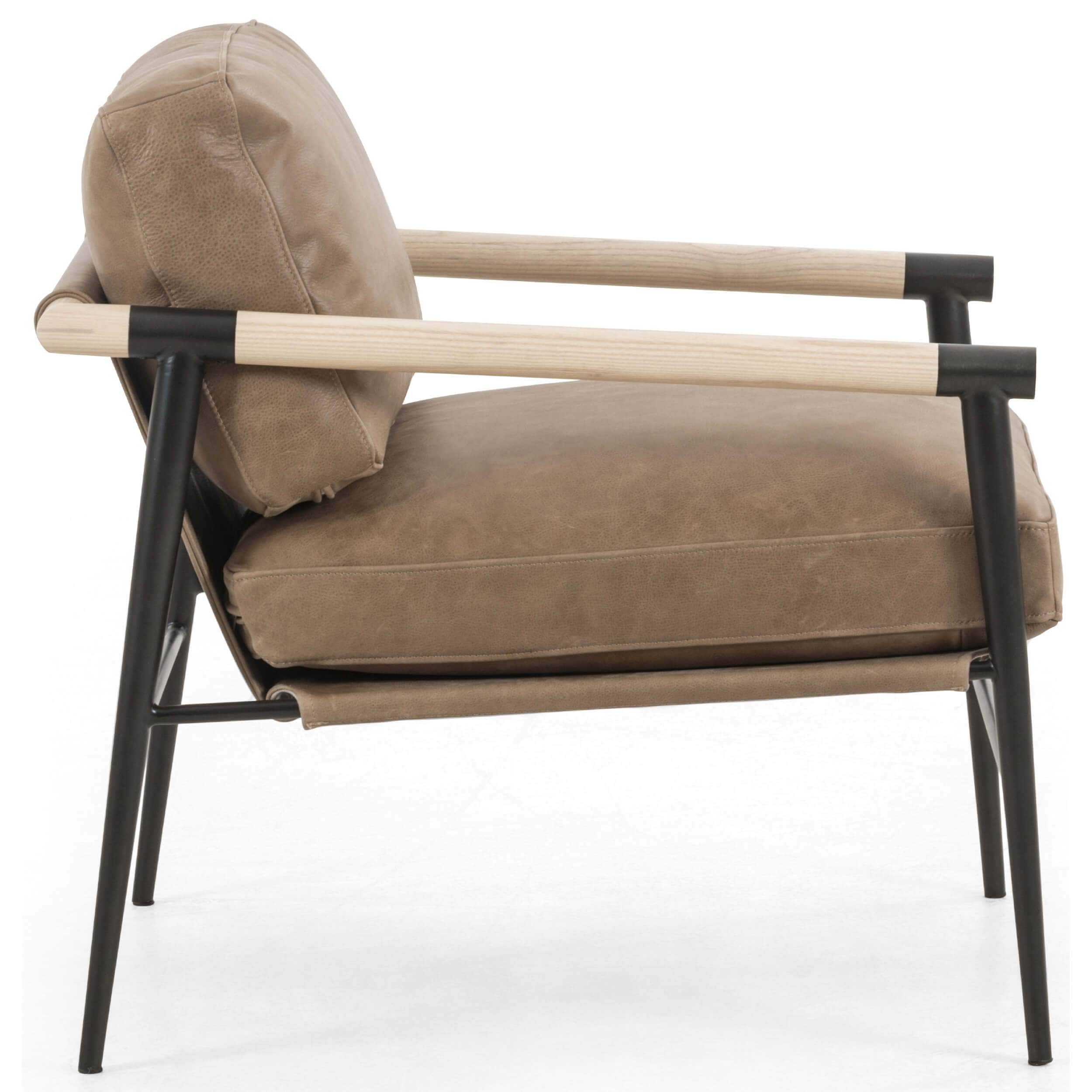 Rowen Leather Chair, Palermo Drift - Image 3