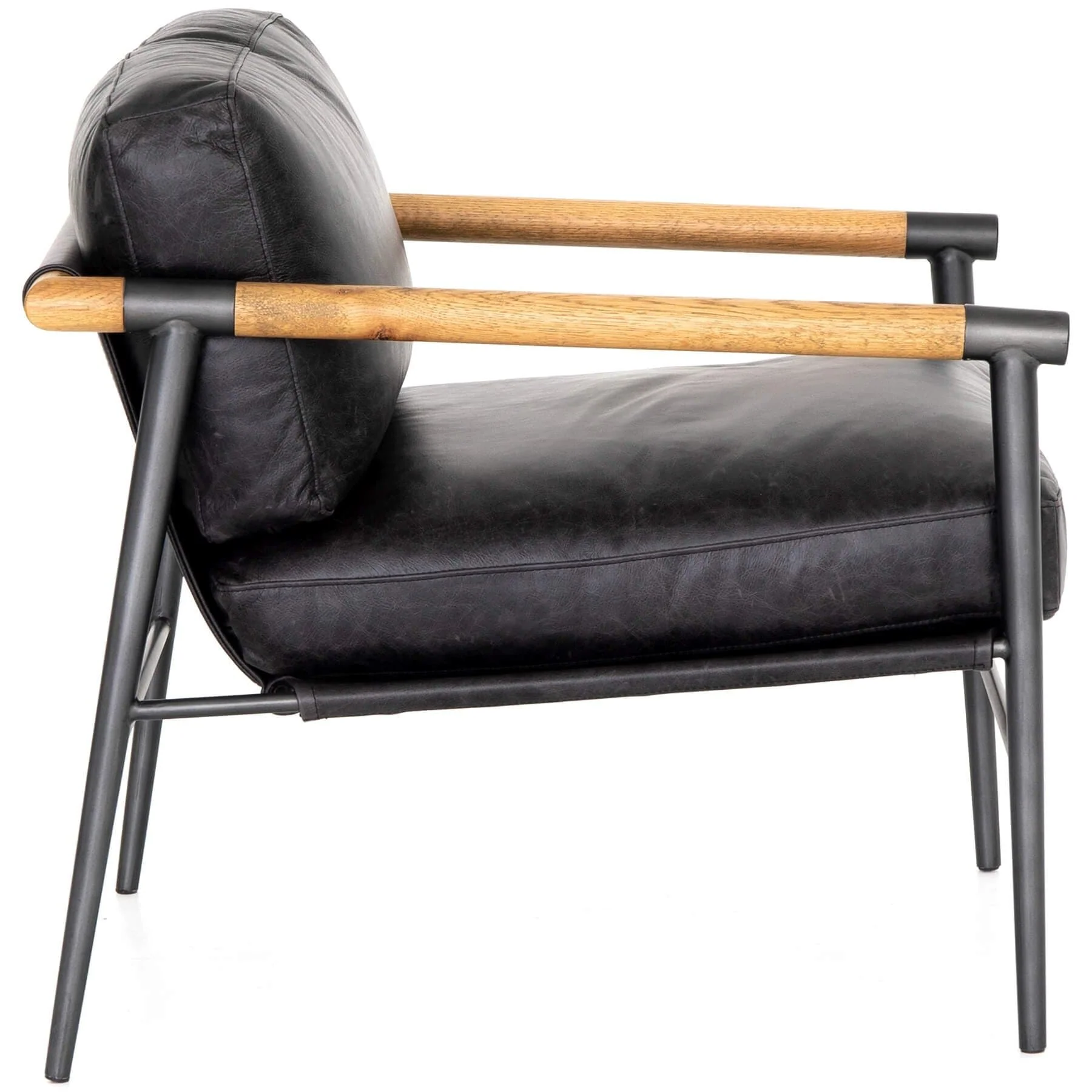 Rowen Leather Chair, Sonoma Black - Image 3