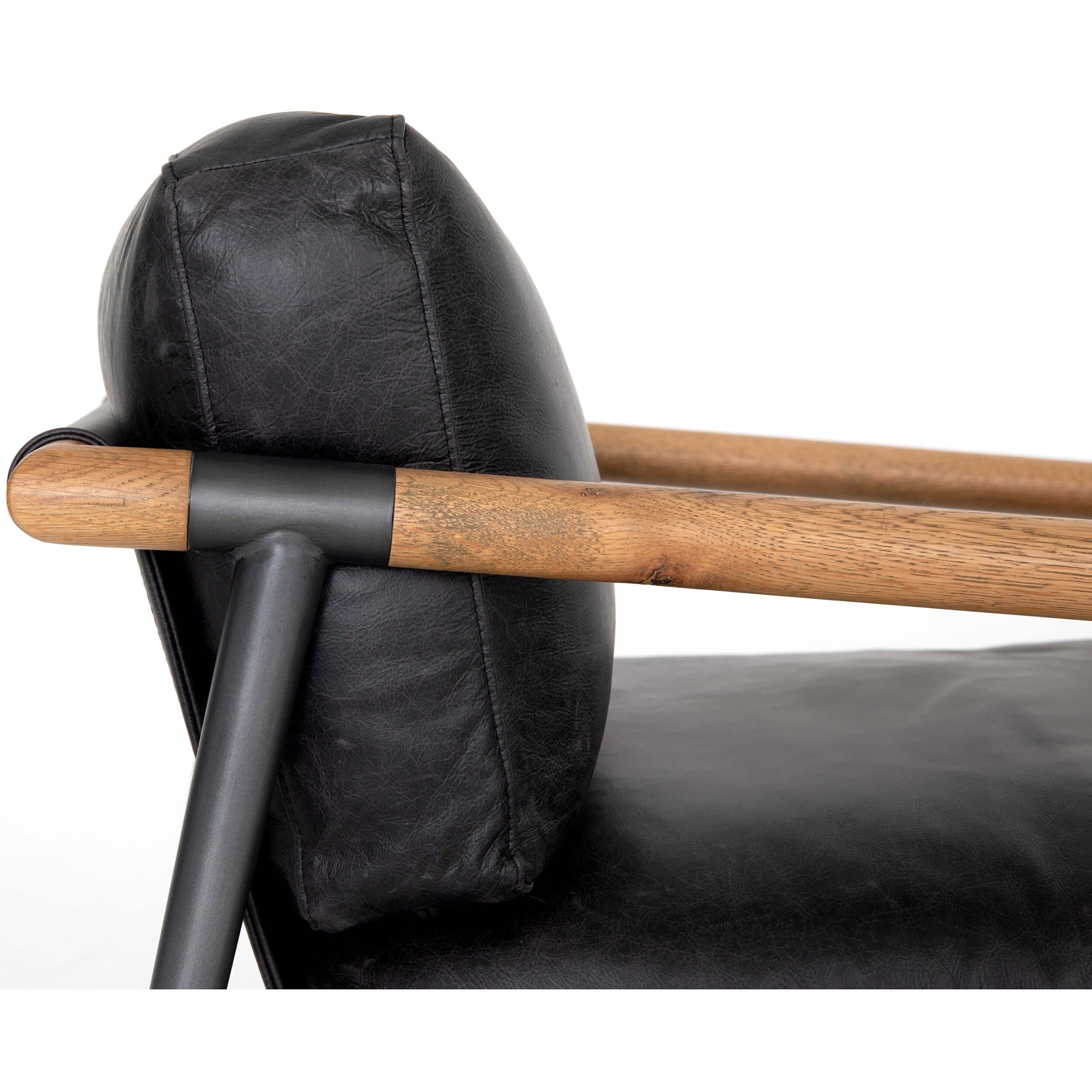 Rowen Leather Chair, Sonoma Black - Image 7
