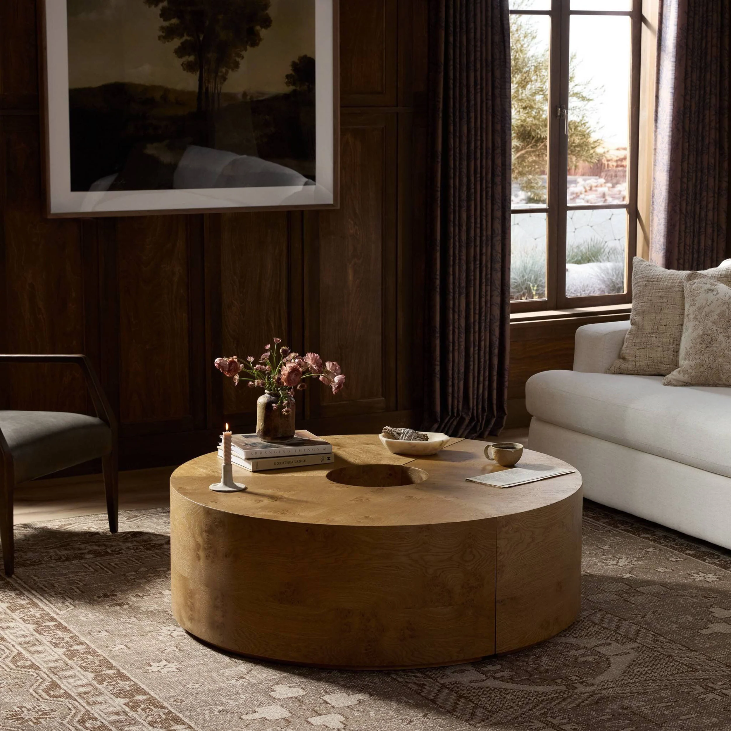 Rue Coffee Table, Barley Medium Burl by Four Hands - Image 7