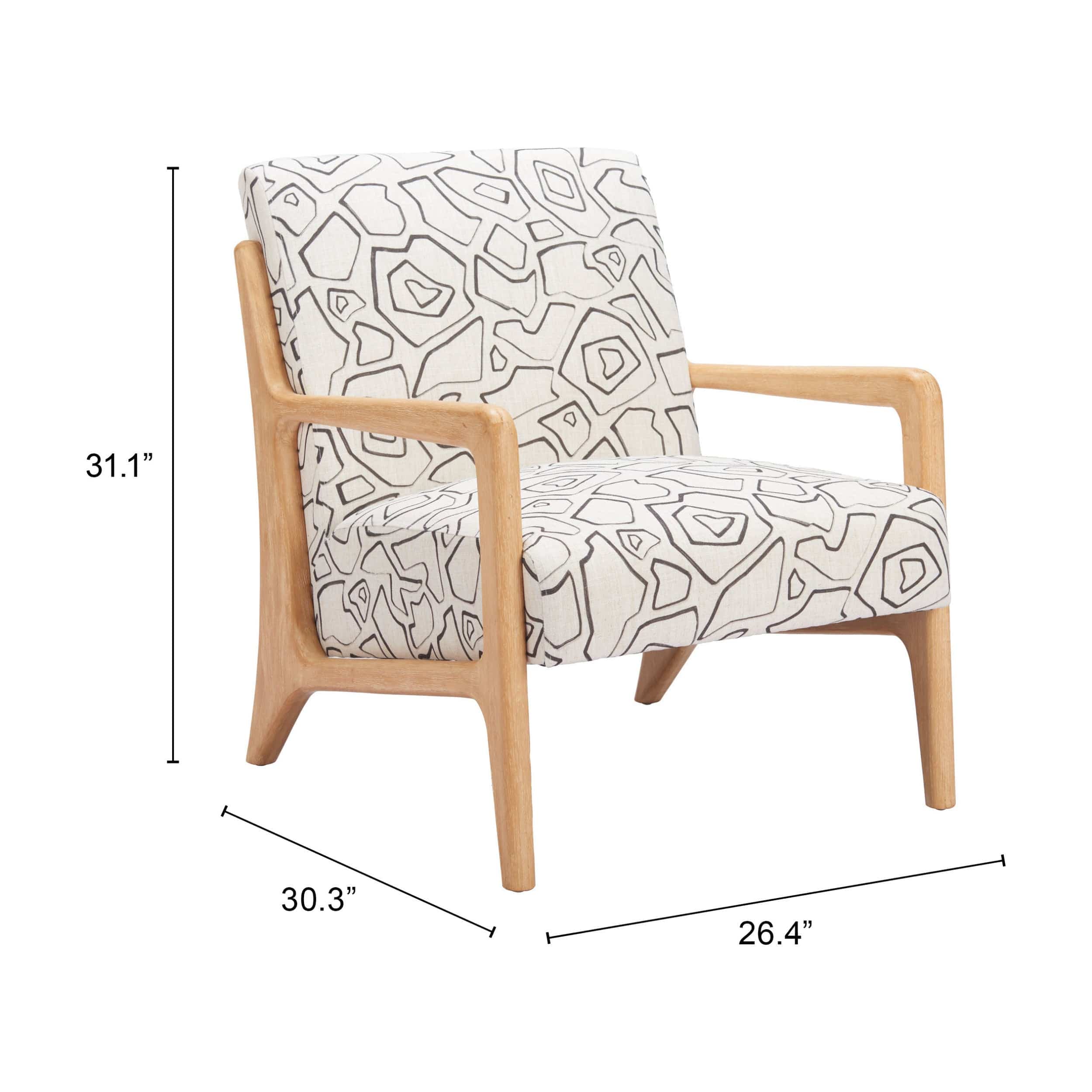 Runa Chair, Beige & Natural - Image 2